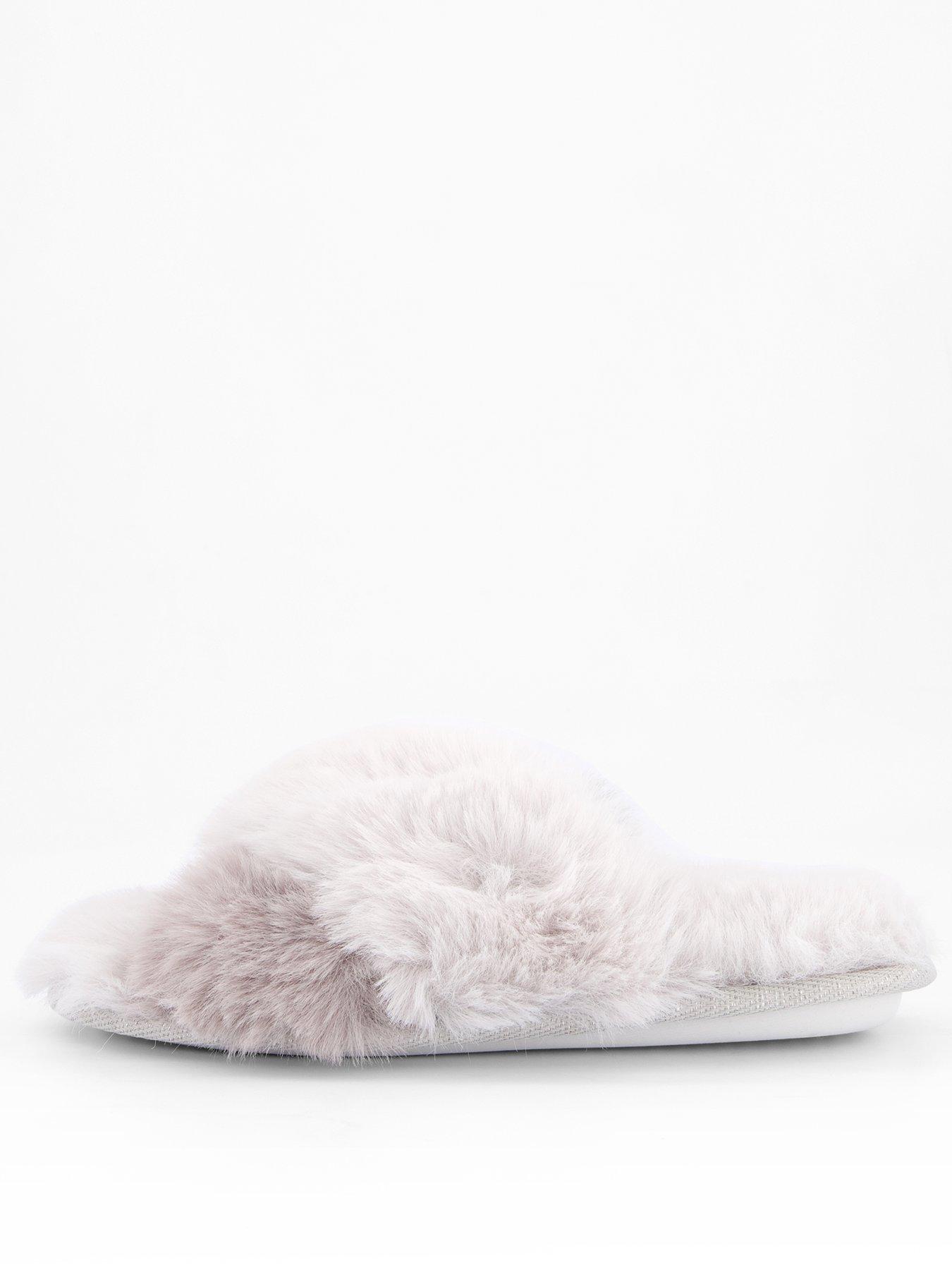 undefined Girls Cross Over Fluffy Slipper