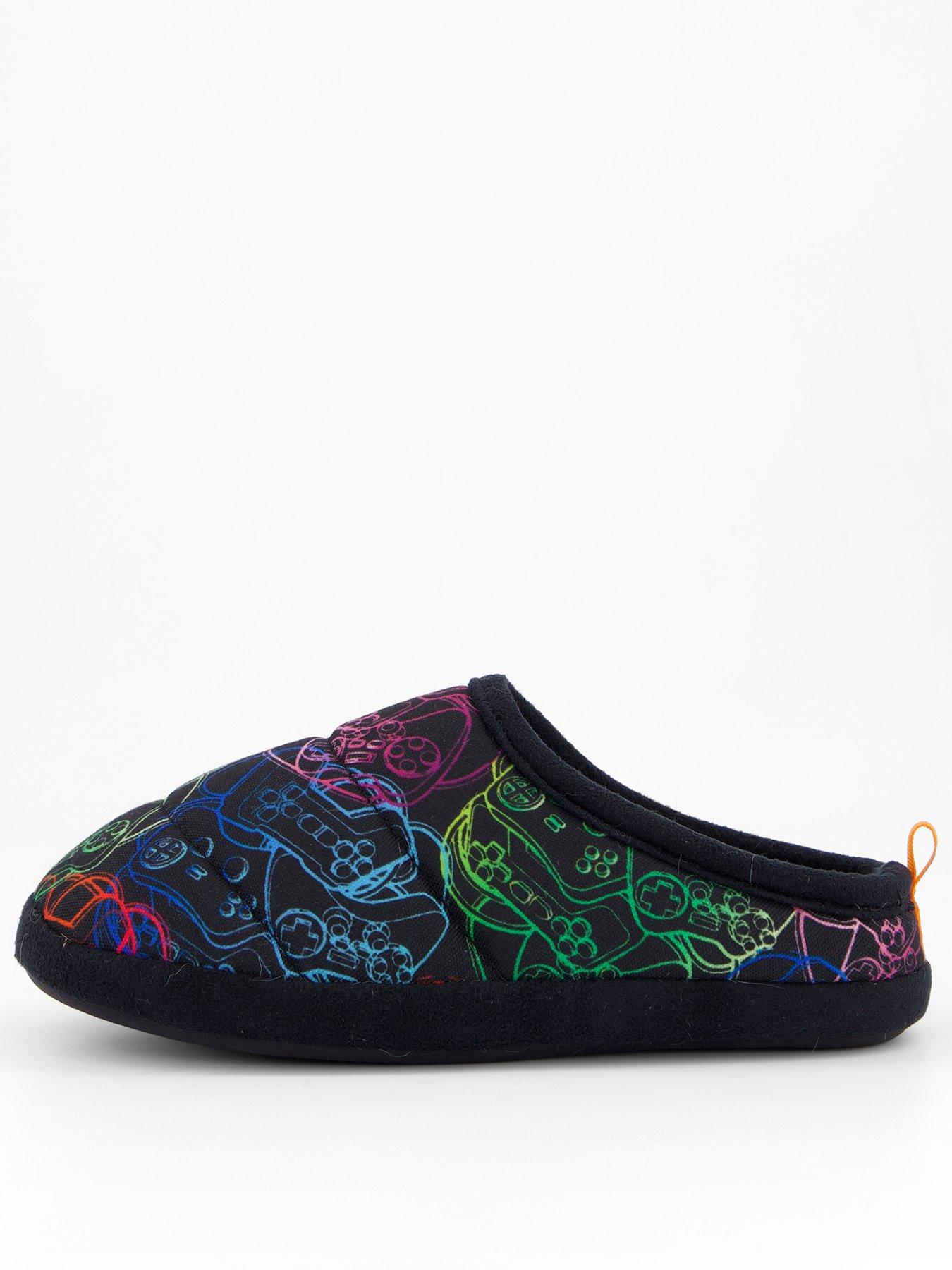 V by Very Boys Gaming Mule Slipper - Black