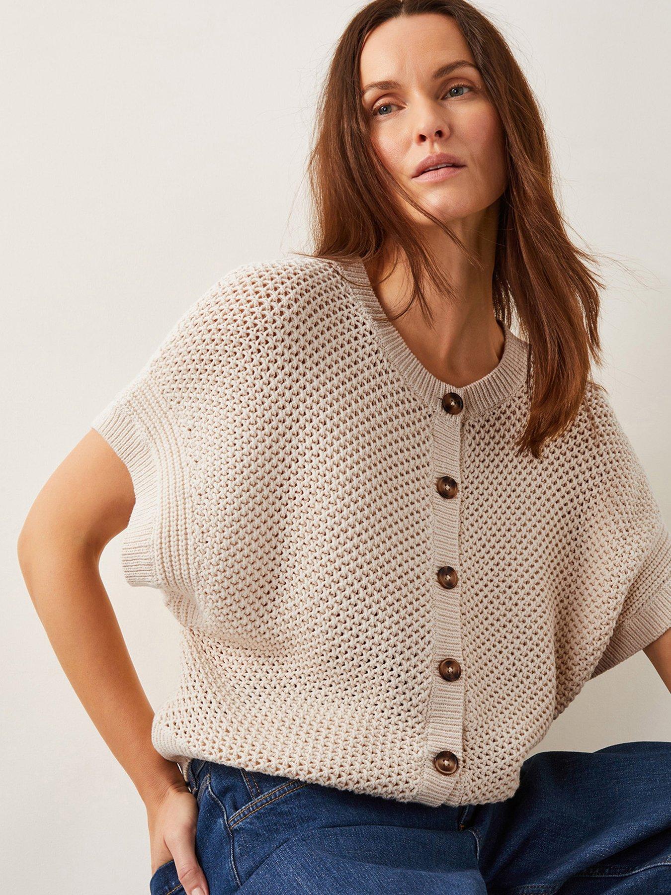 undefined Saya Stitch Cardigan - Ivory