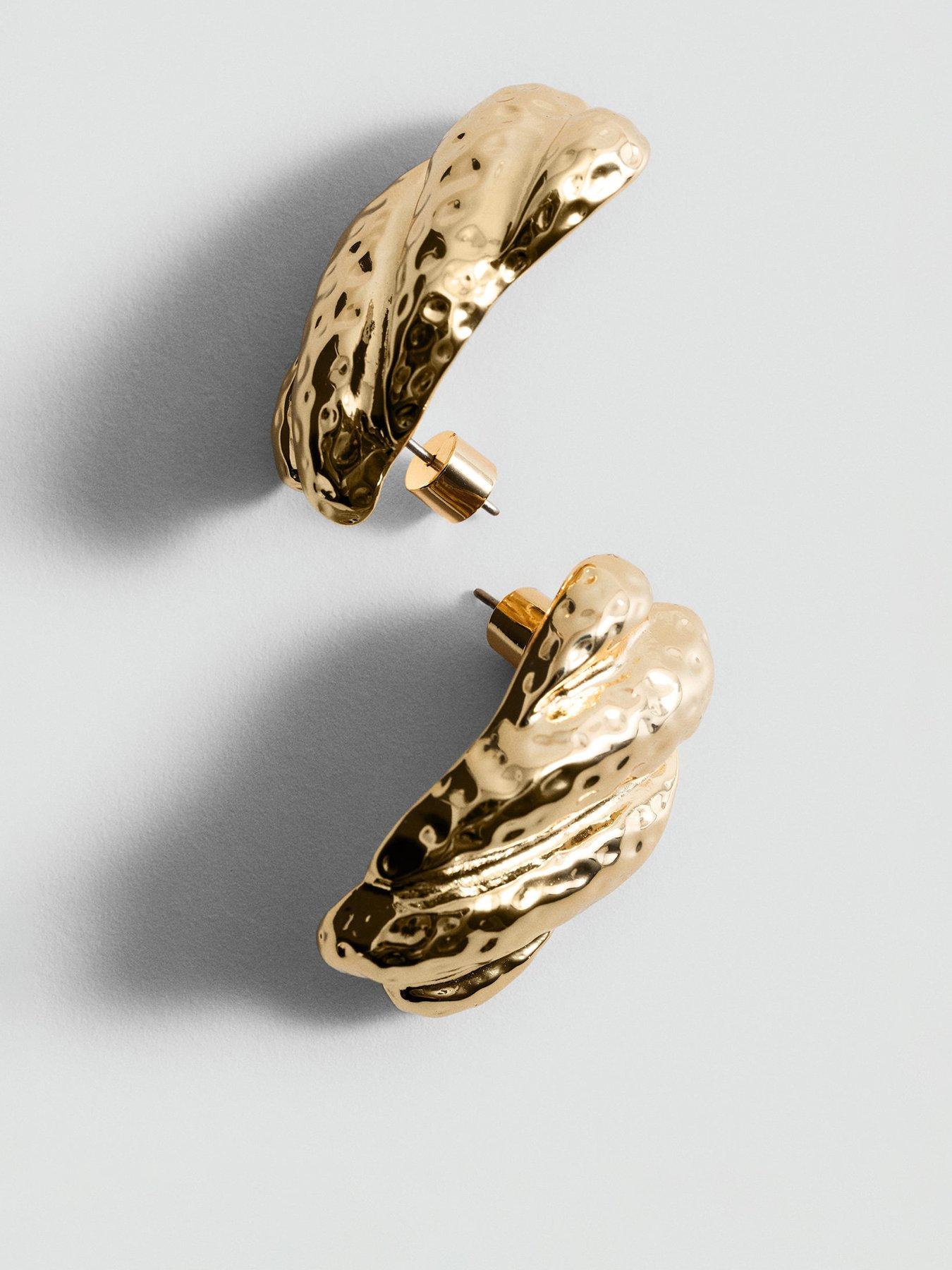 undefined Textured-relief Earrings