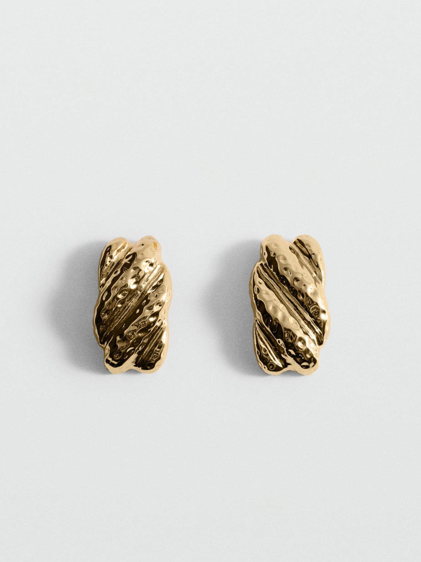 Image 2 of 2 of Mango Textured-relief Earrings