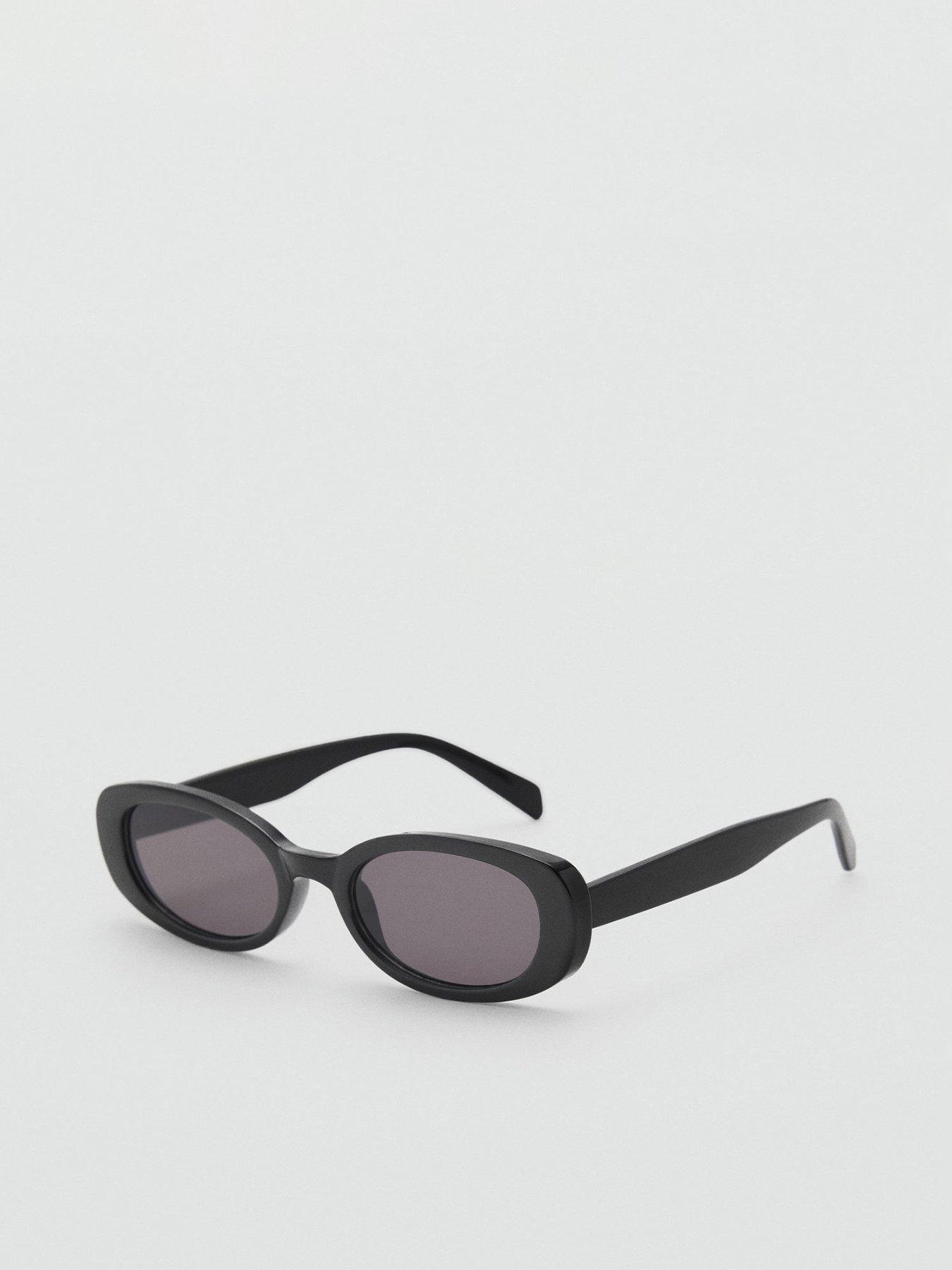 undefined Oval Frame Sunglasses - Black