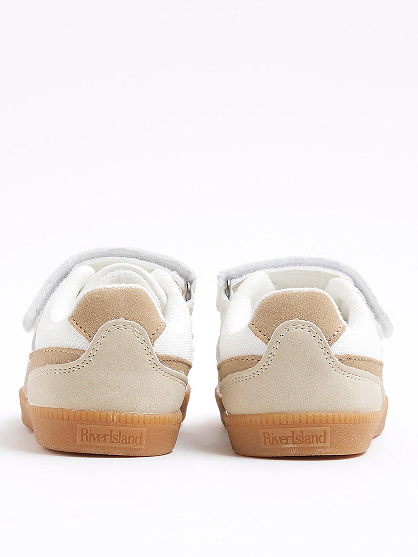 Image 2 of 5 of River Island Mini Boy Mesh Plimsolls - White