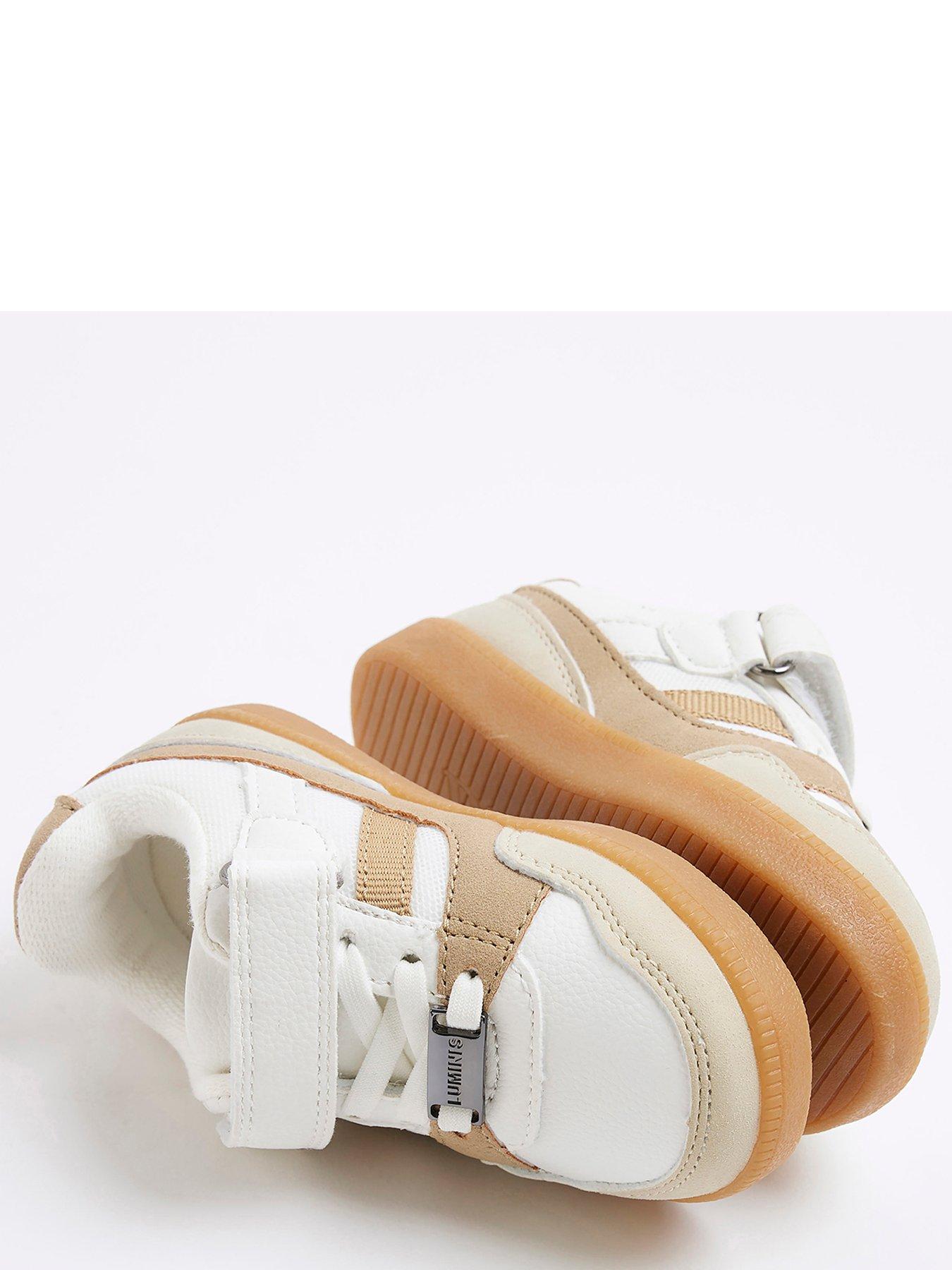 Image 3 of 5 of River Island Mini Boy Mesh Plimsolls - White