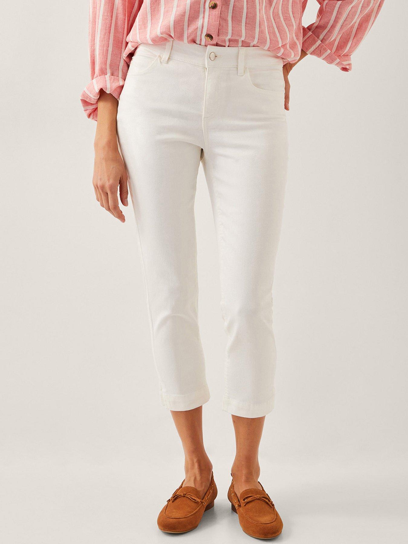 undefined Idabella Crop Jean - Ecru