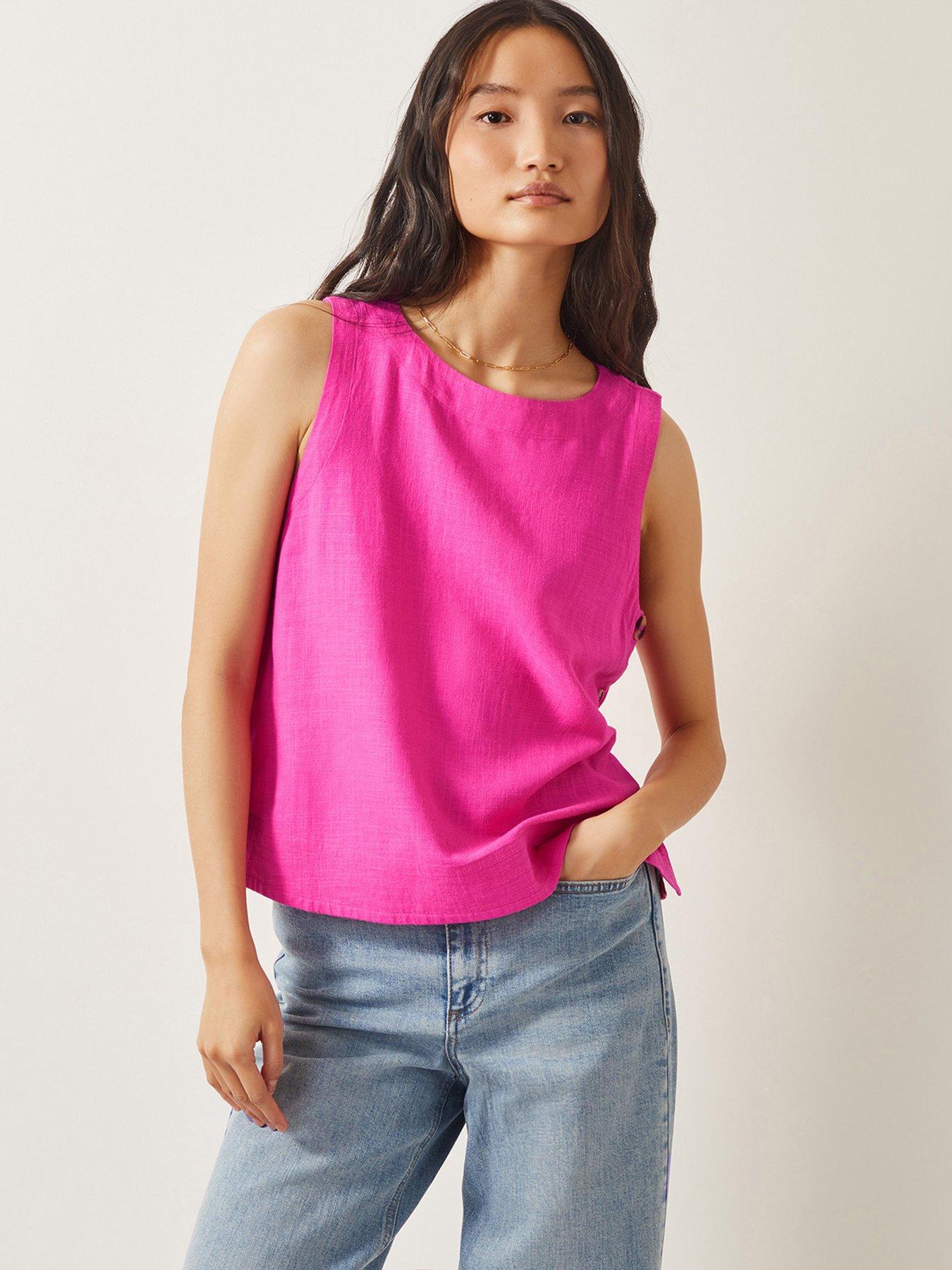 Image 1 of 4 of Monsoon Lucy Tank Top- Pink