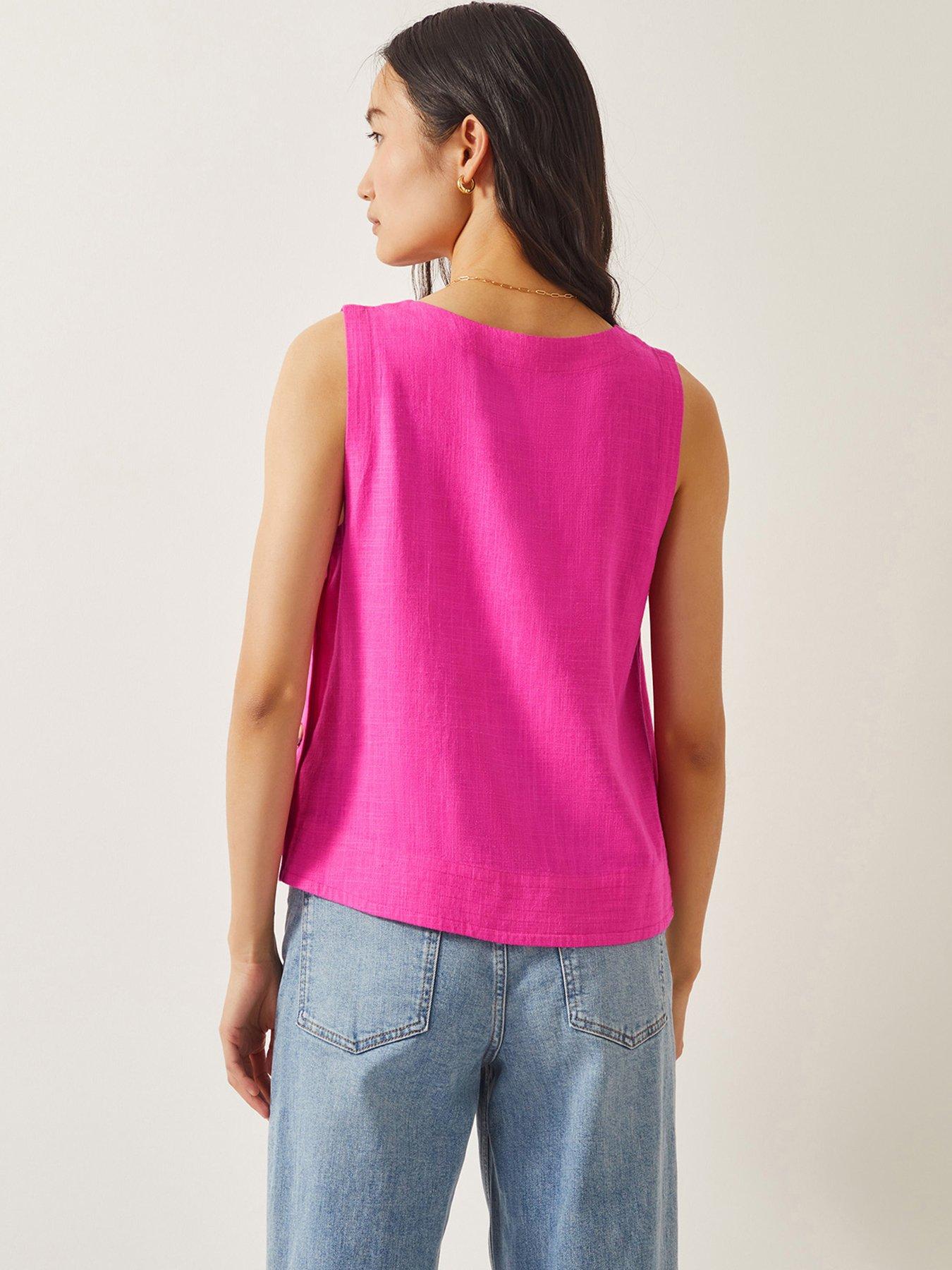 Image 2 of 4 of Monsoon Lucy Tank Top- Pink