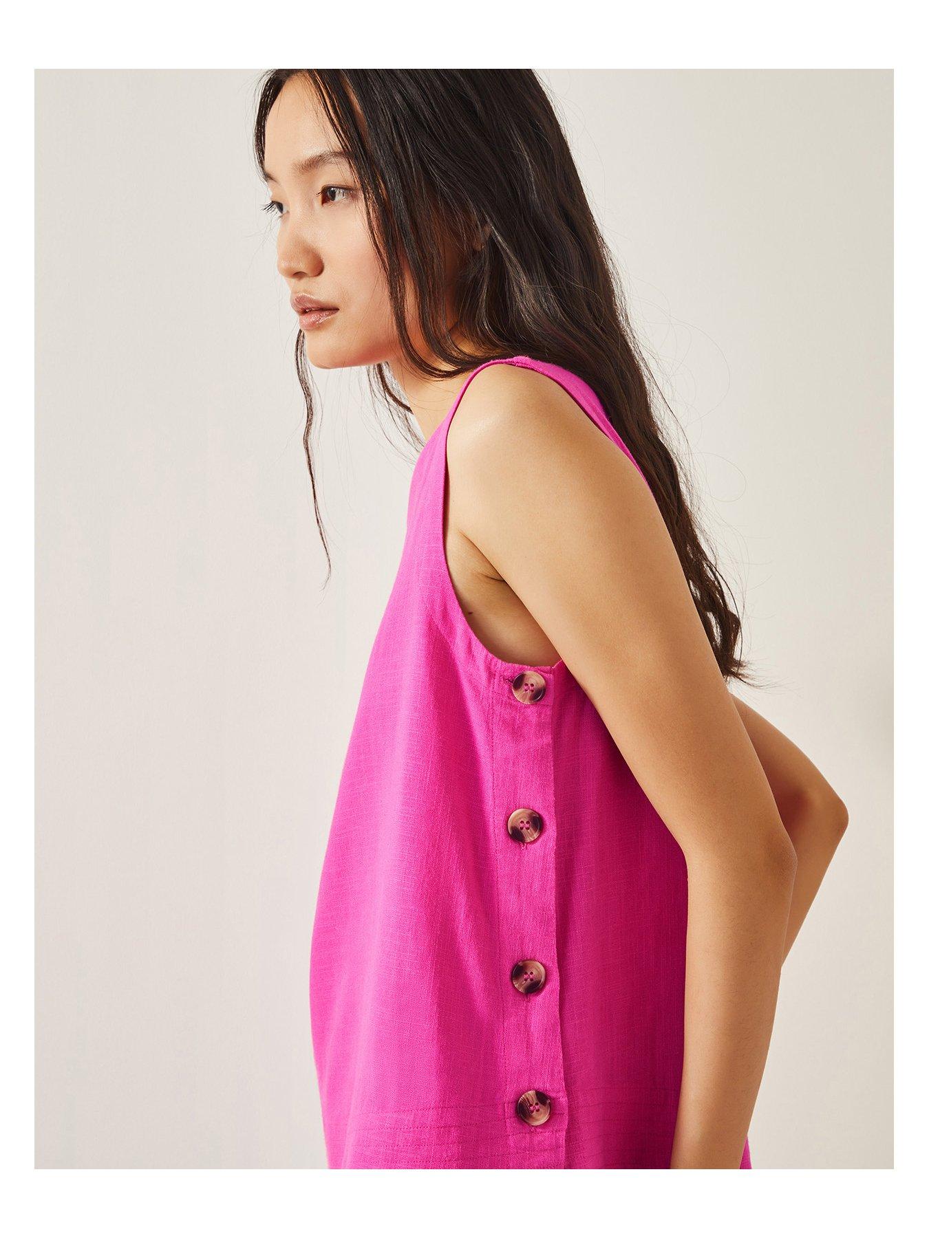 Image 3 of 4 of Monsoon Lucy Tank Top- Pink