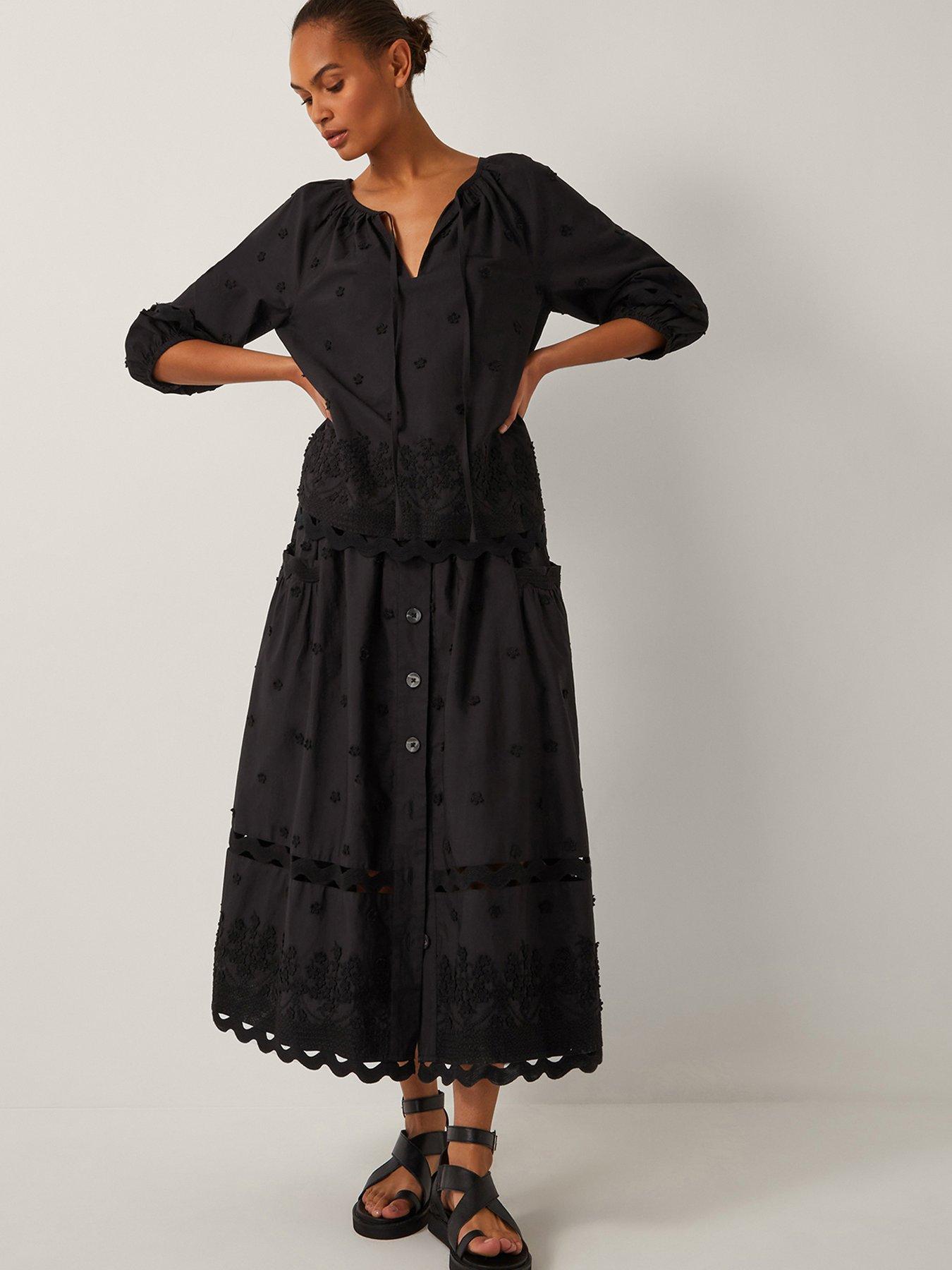 Image 5 of 5 of Monsoon Esme Embroided Top - Black