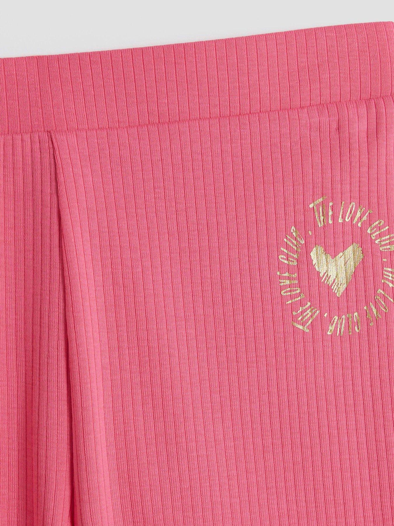 Image 4 of 4 of River Island Girls Pack Of 2 Cycling Shorts - / Cream - Pink