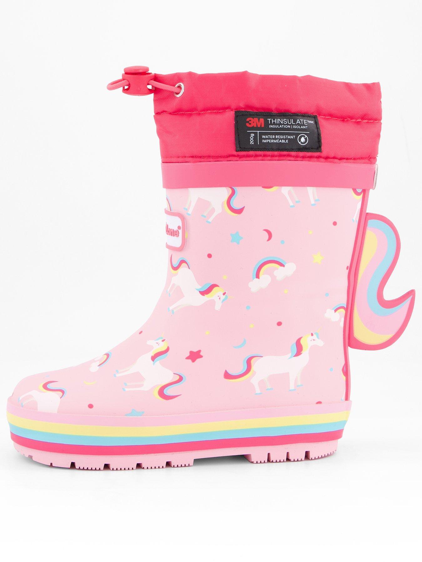 undefined Girls Unicorn Thinsulate Rubber Wellies