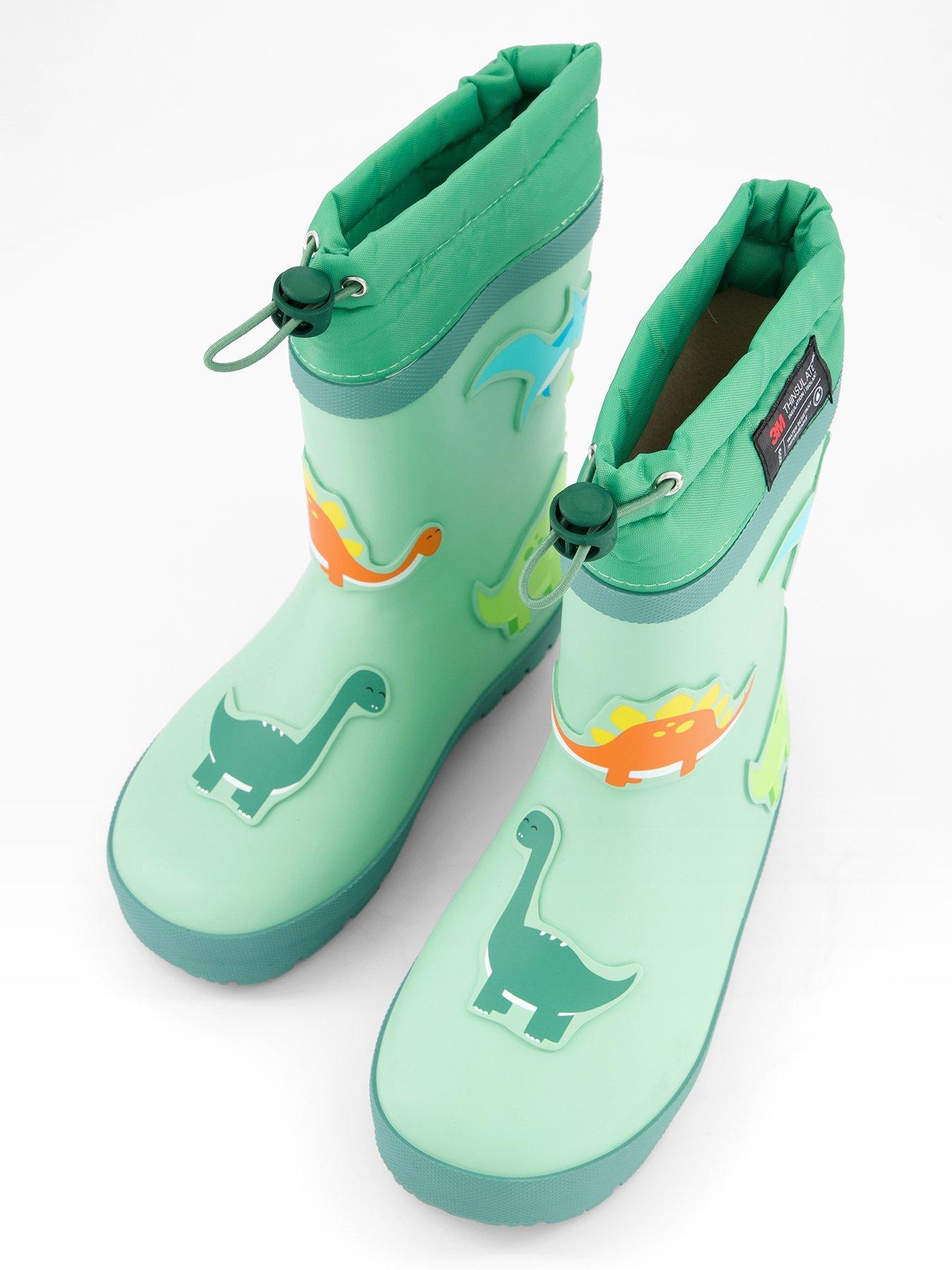The Very Collection Toezone Dinosaur Thinsulate Rubber Wellie