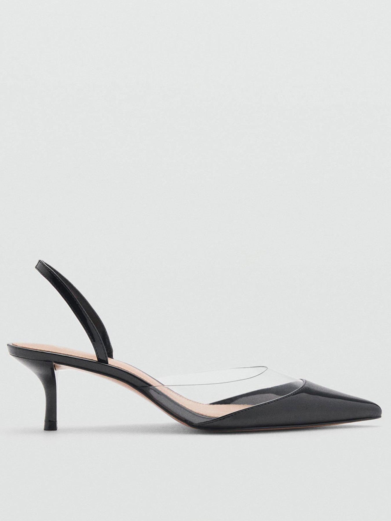 undefined Heeled Shoes With Vinyl Panel - Black