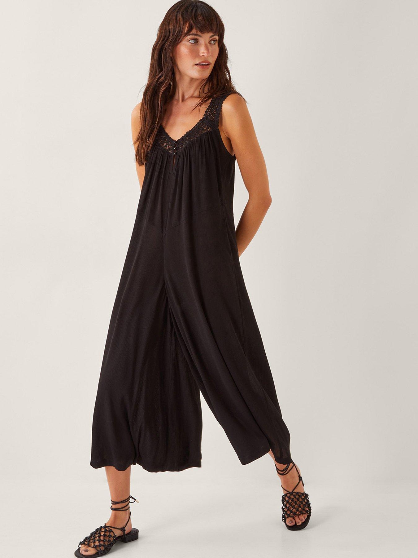 undefined Rachel Romper - Black
