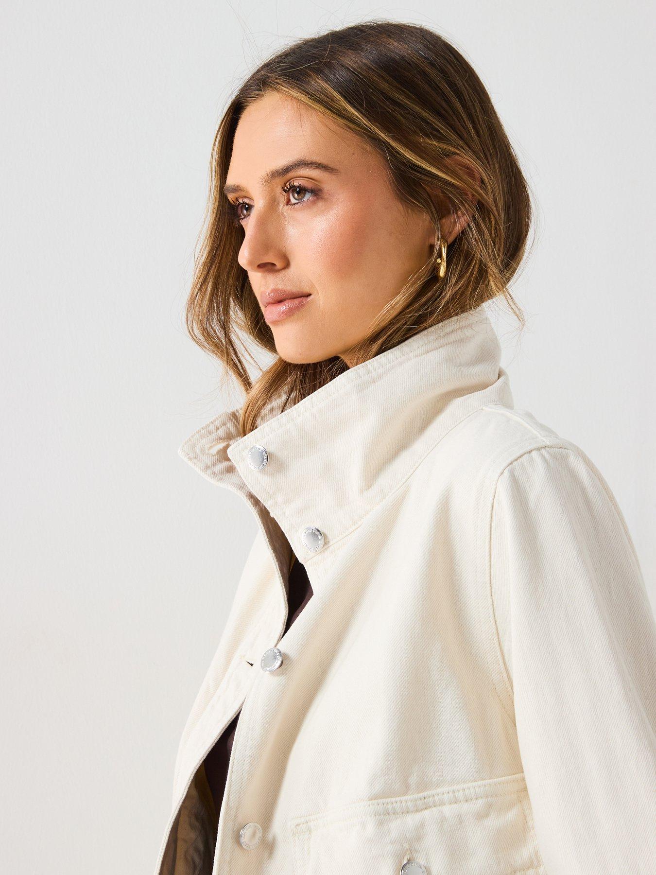 Image 5 of 5 of Mango Cotton Jacket With High Collar And Pockets