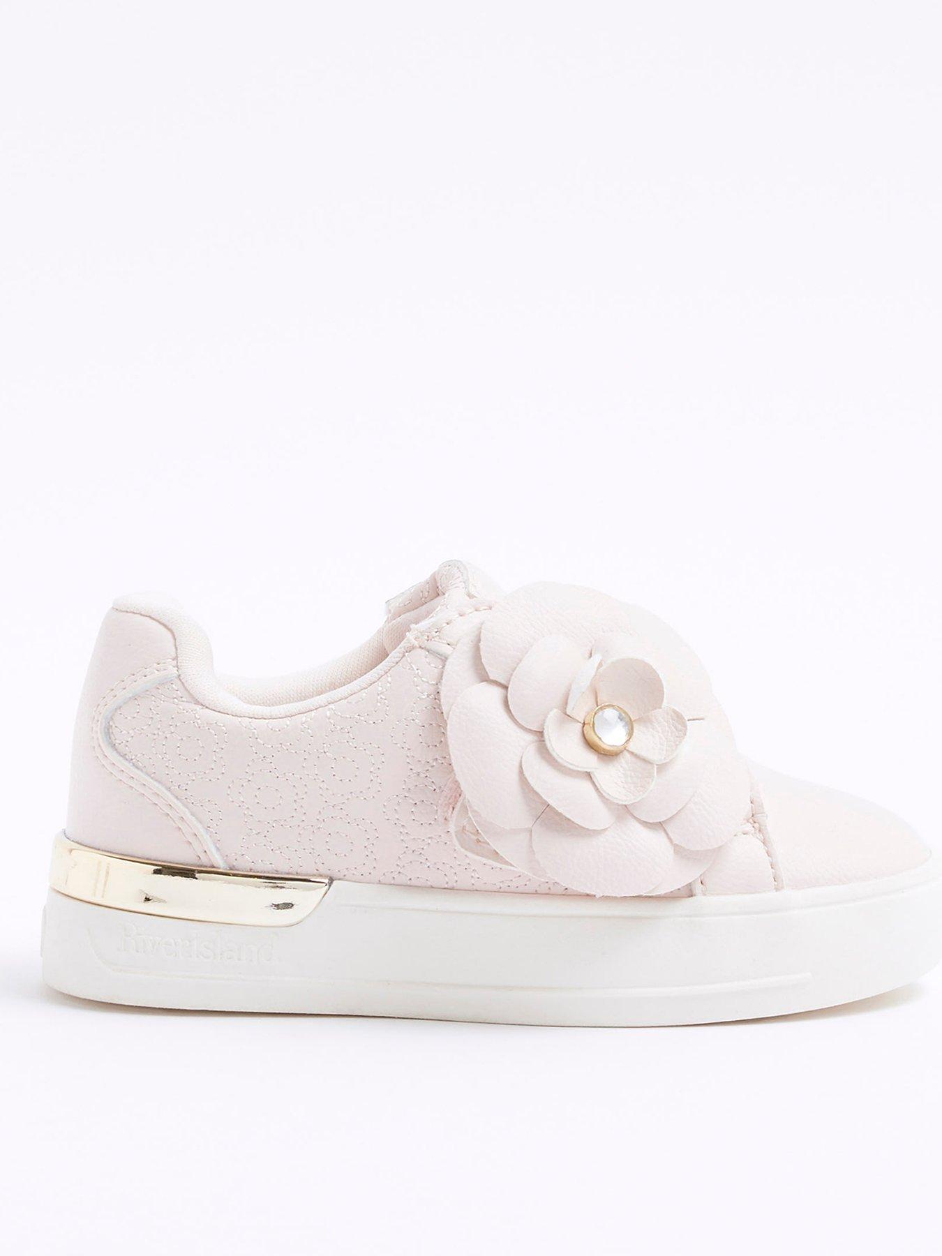 undefined Girl Flower Trainers - Pink