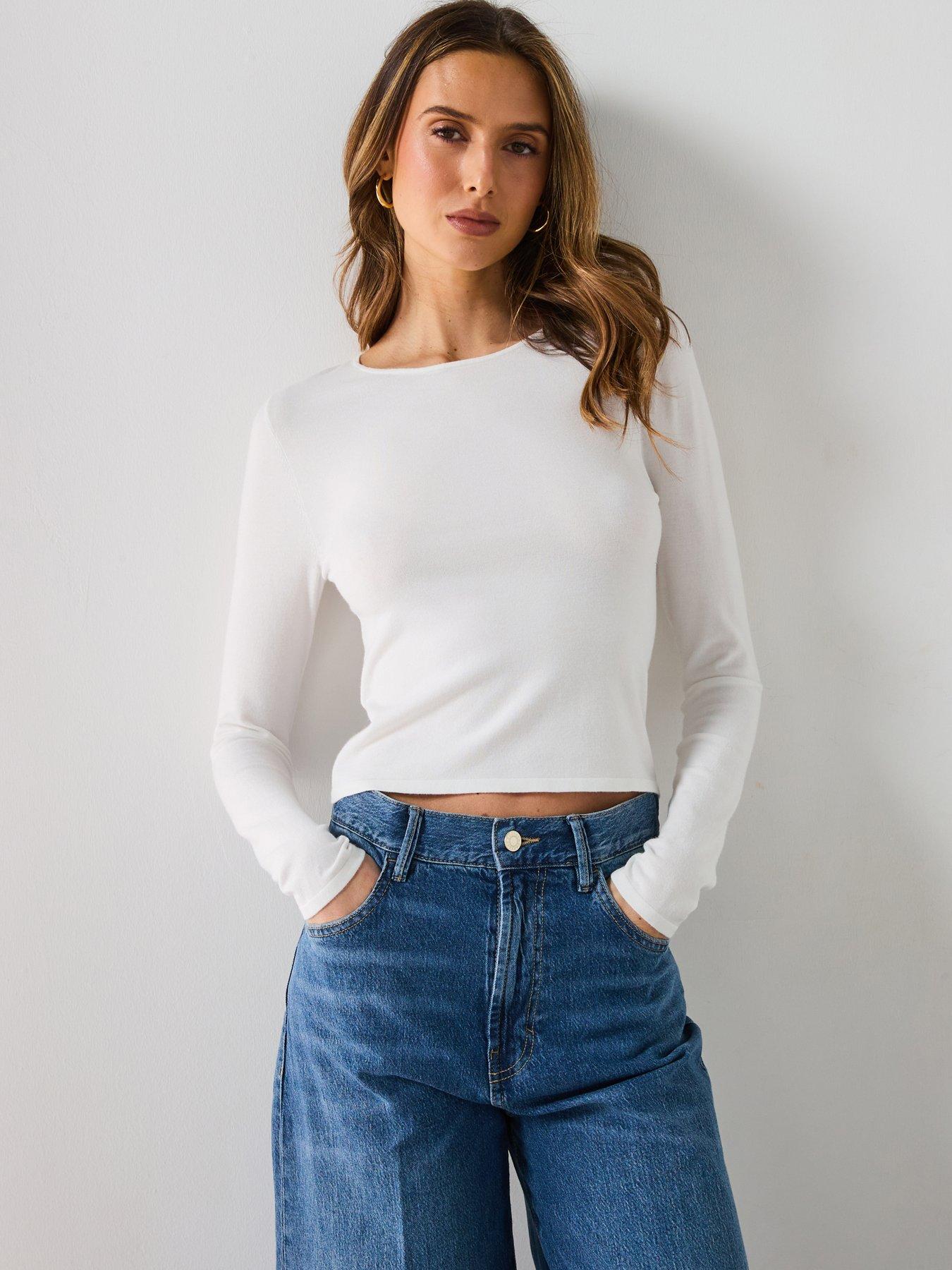 undefined Fine-knit Fitted Sweater