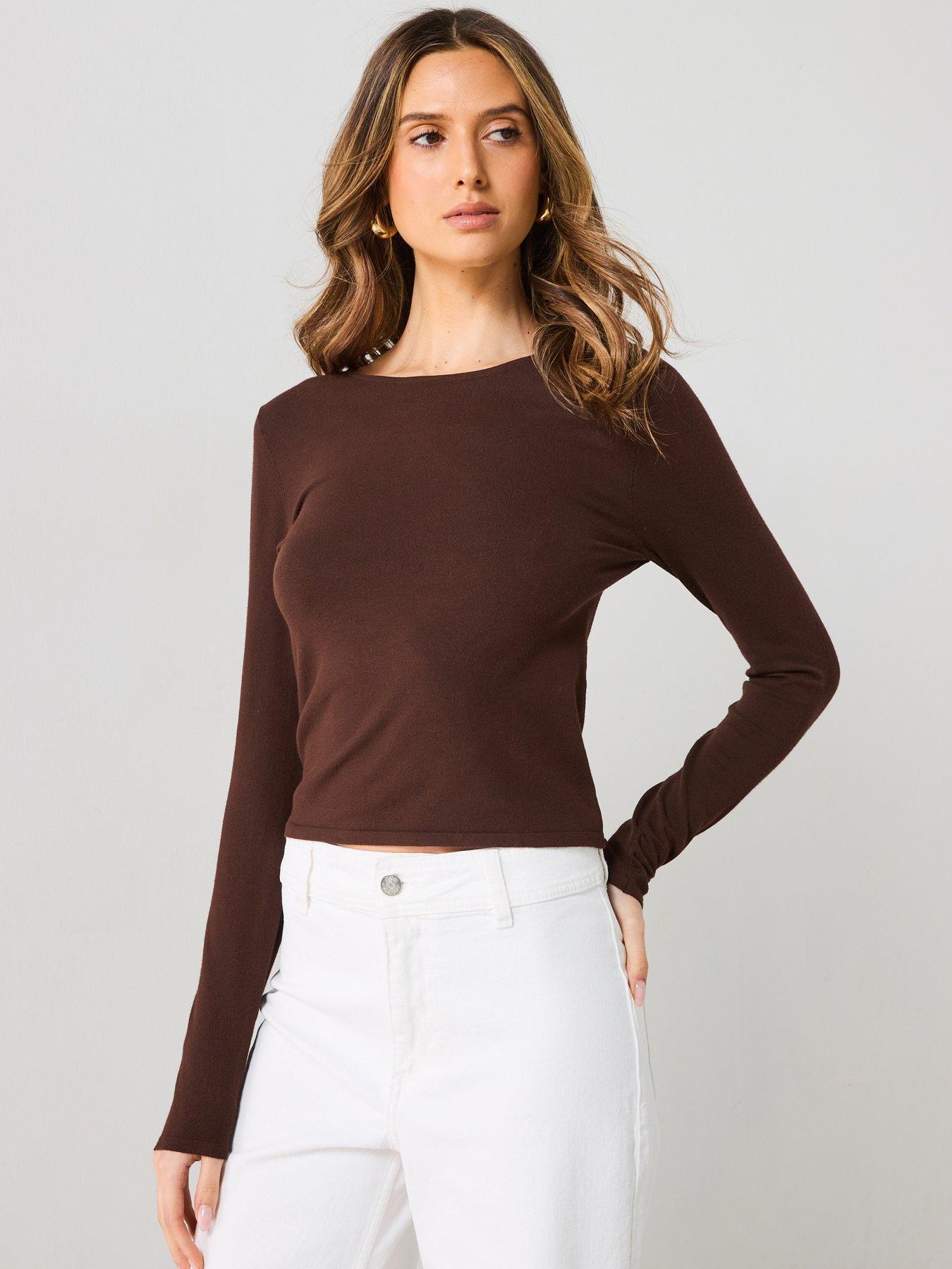 undefined Fine-knit Fitted Sweater
