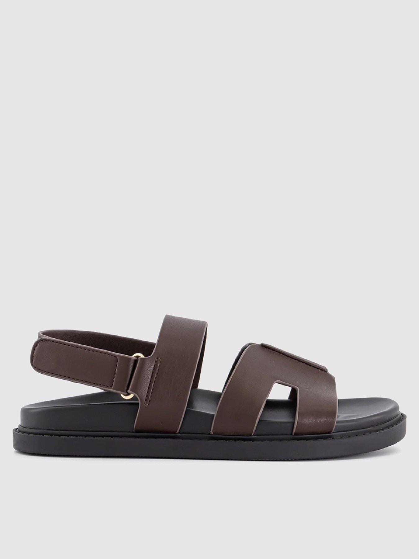 undefined Footbed Back Strap - Brown