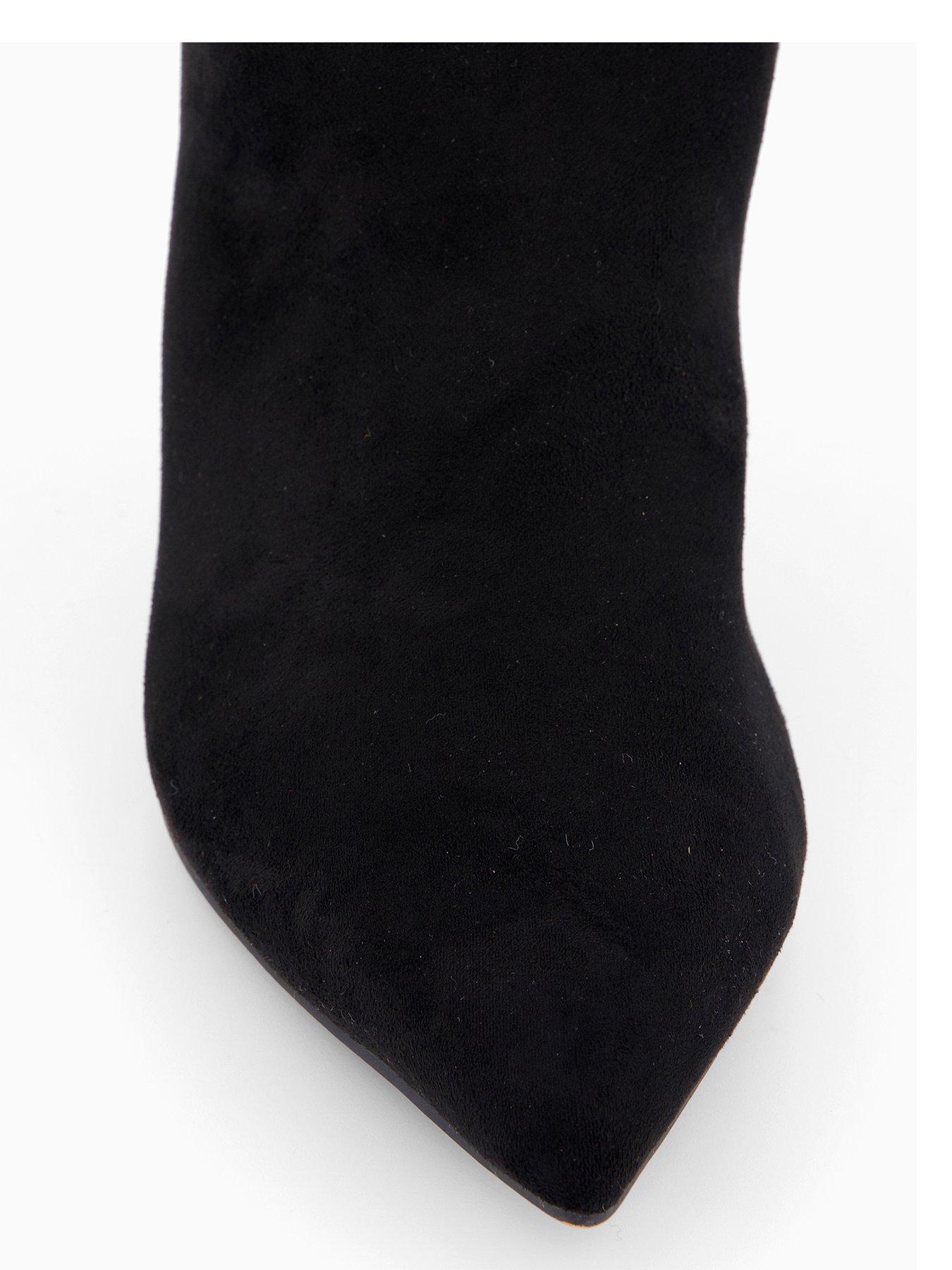 Image 4 of 7 of The Very Collection Slouch Calf Boot - Black