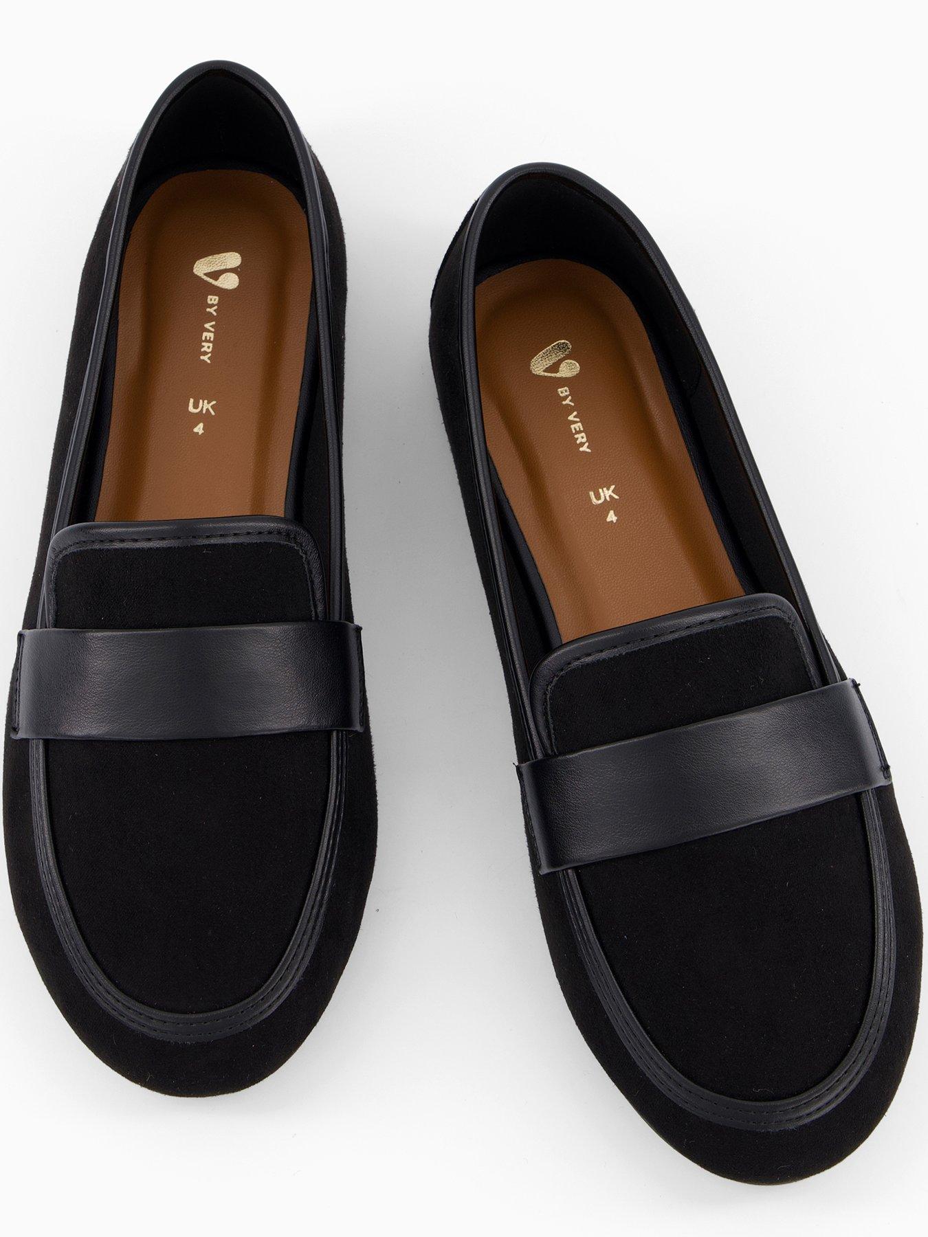 Image 4 of 7 of V by Very Extra Wide Fit Loafer - Black