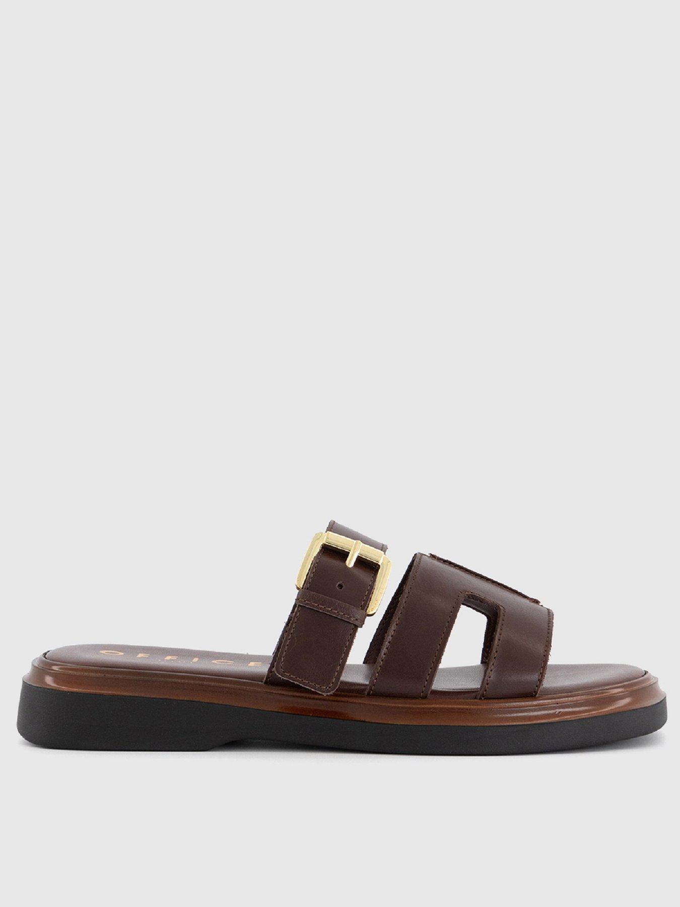 undefined Stevie Buckle Sandal - Chocolate