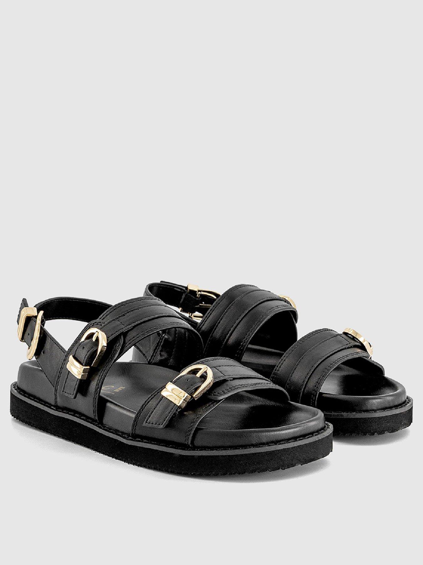 Image 2 of 4 of OFFICE Samira Buckle Sandals - Black