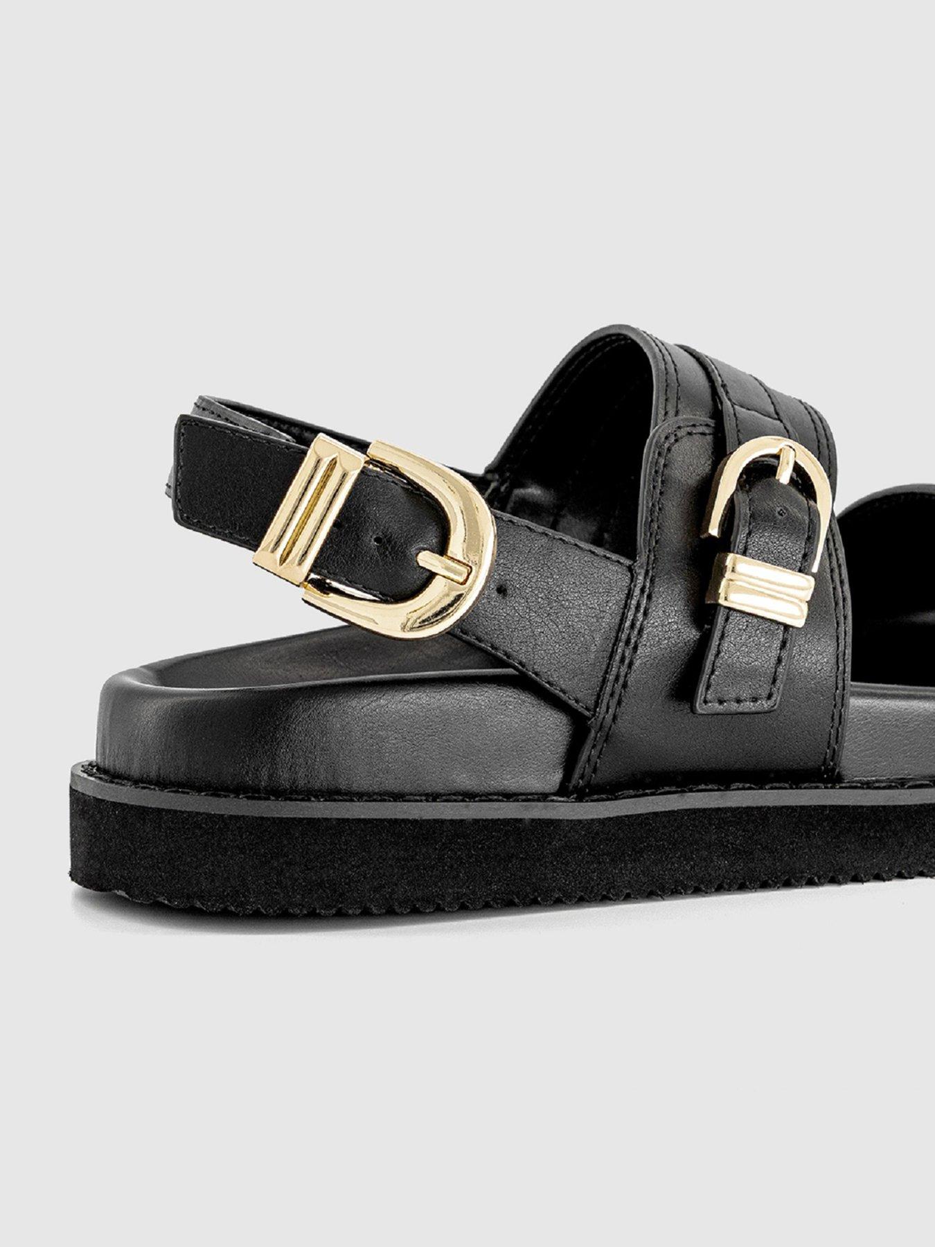 Image 3 of 4 of OFFICE Samira Buckle Sandals - Black