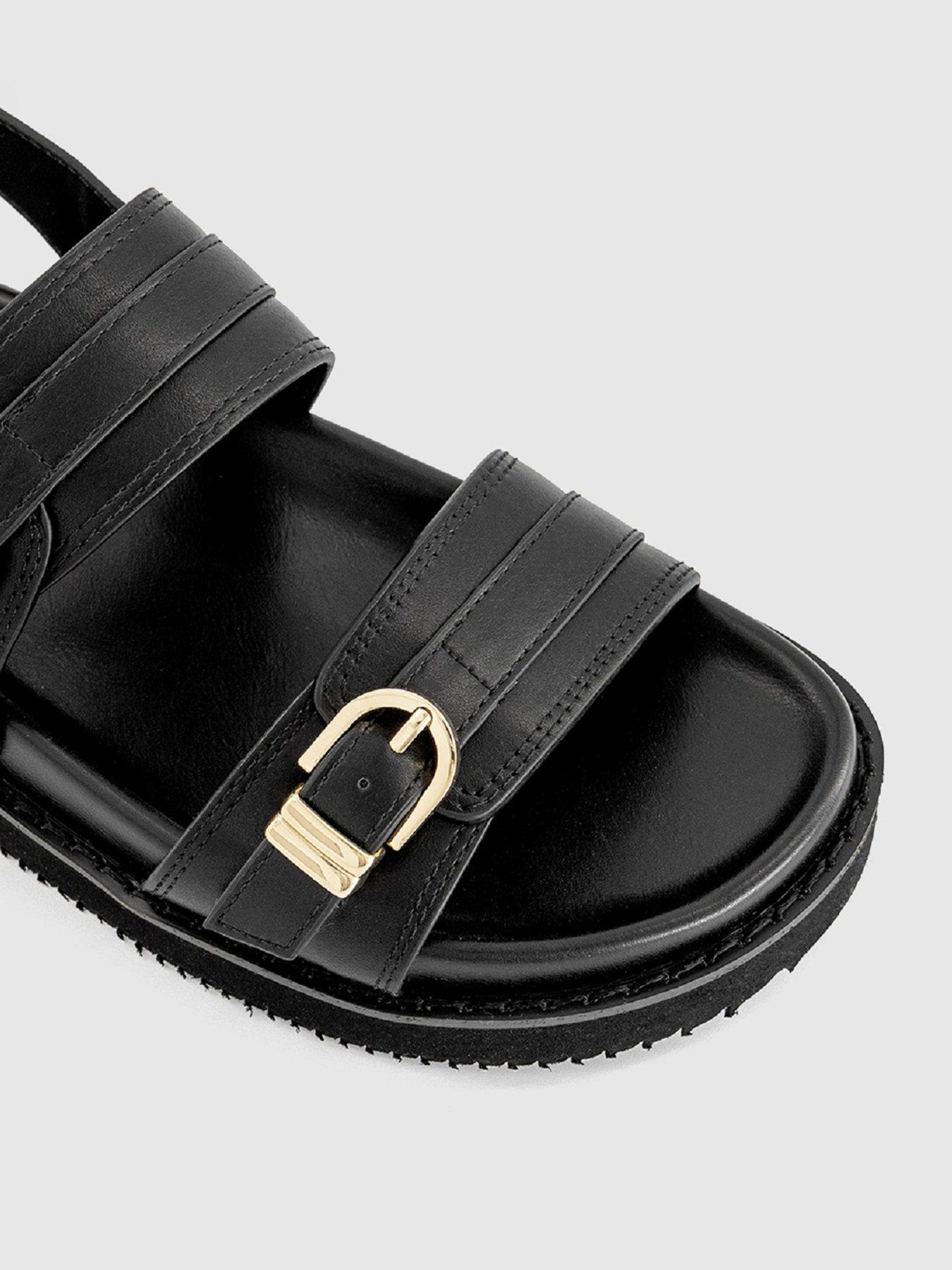 Image 4 of 4 of OFFICE Samira Buckle Sandals - Black