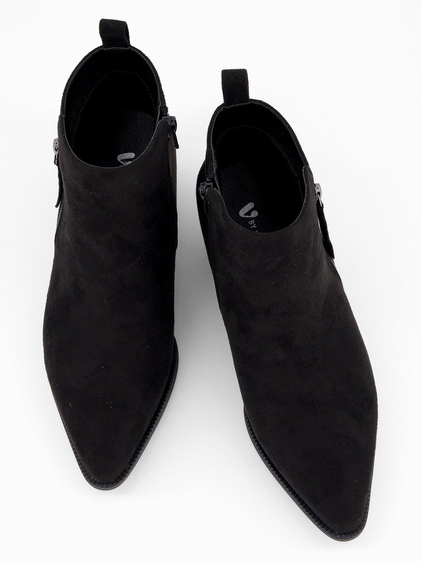 Image 3 of 6 of V by Very Western Ankle Boot - Black