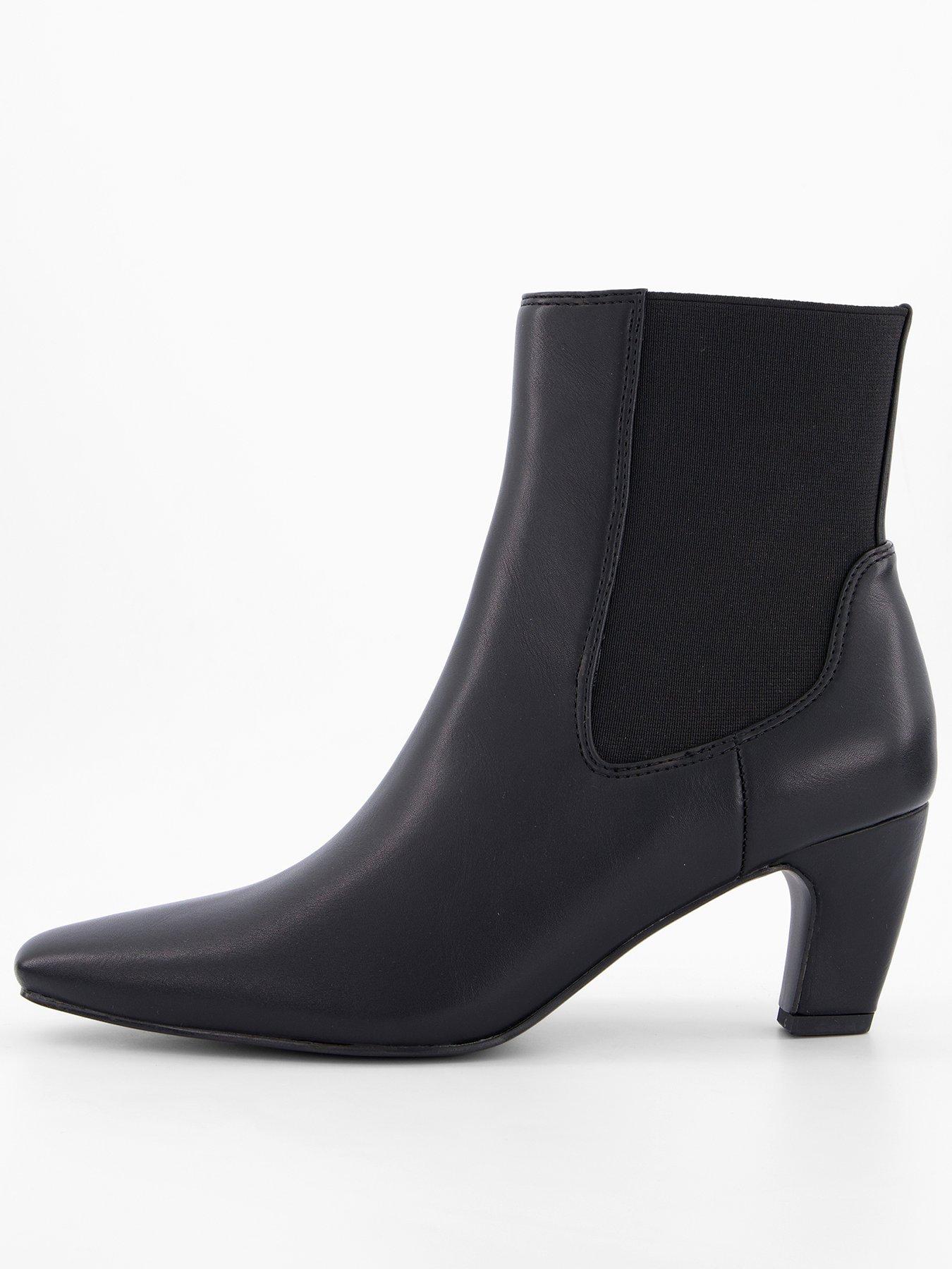 Image 2 of 7 of The Very Collection Elastic Back Heeled Boot
