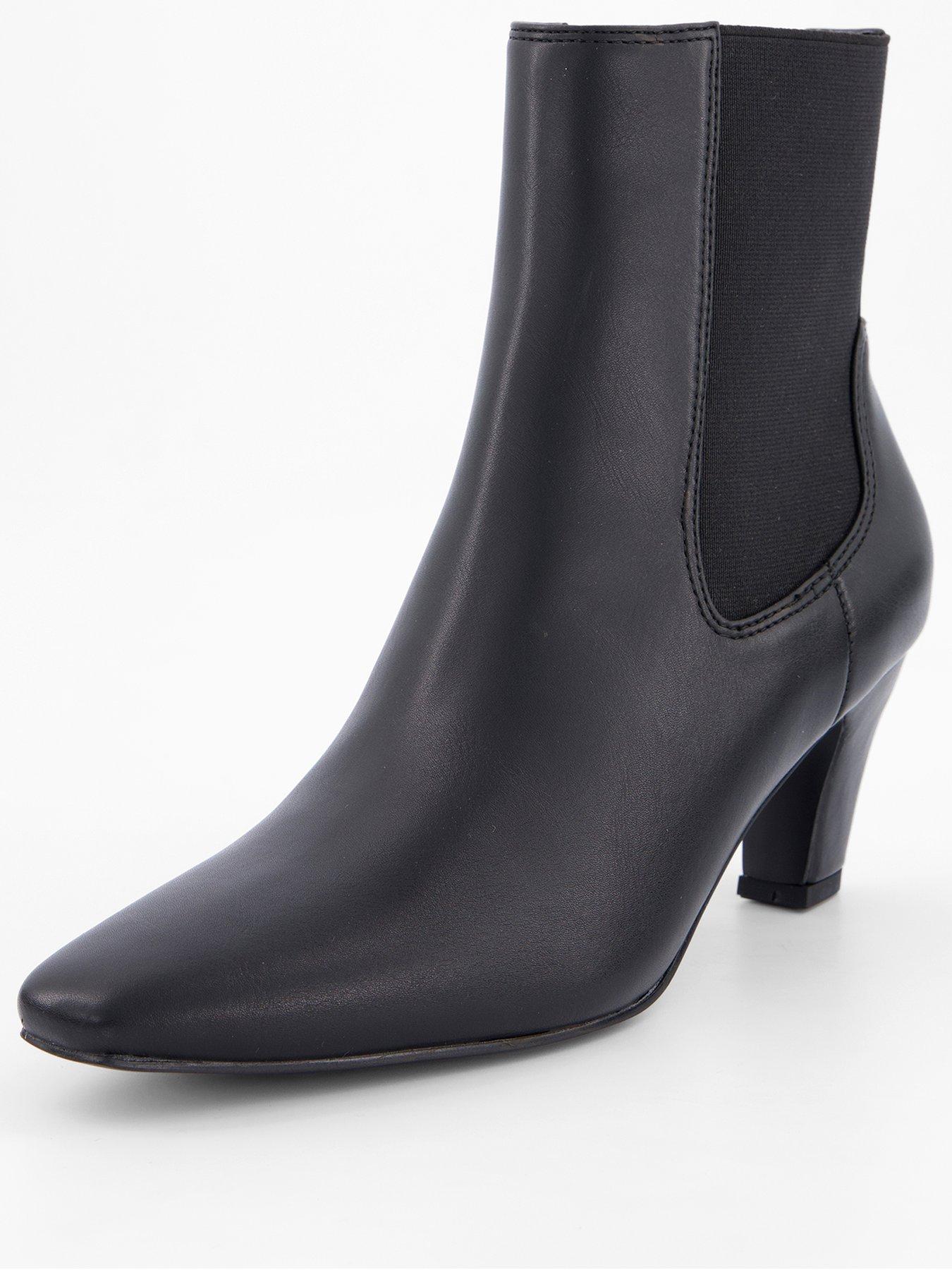 Image 3 of 7 of The Very Collection Elastic Back Heeled Boot
