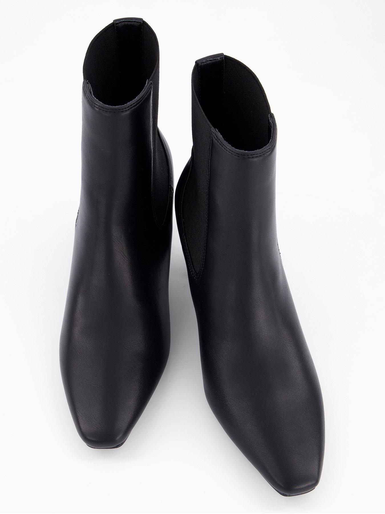 Image 4 of 7 of The Very Collection Elastic Back Heeled Boot