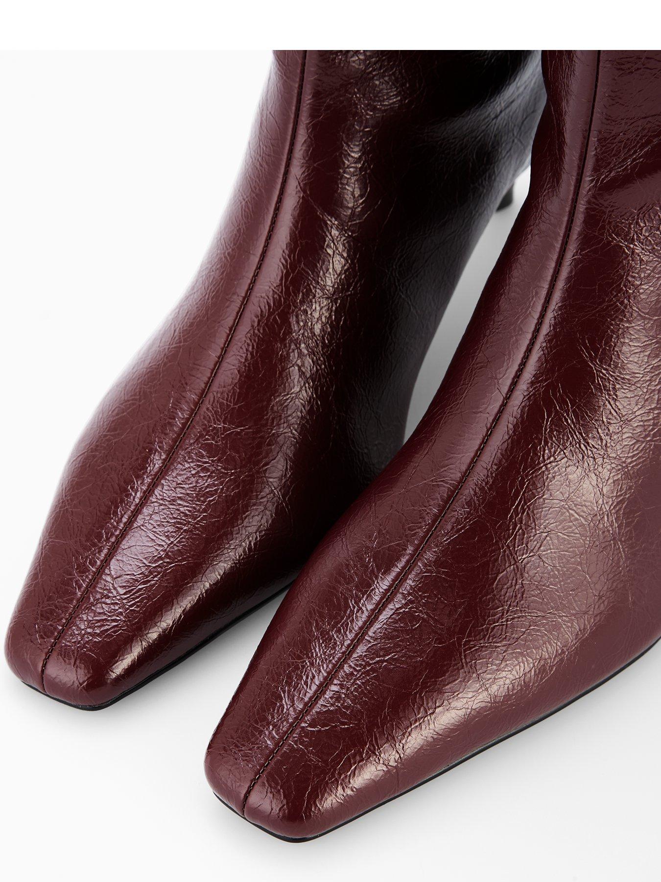 Image 5 of 7 of V by Very Pull On Knee High Boot &ndash; Burgundy