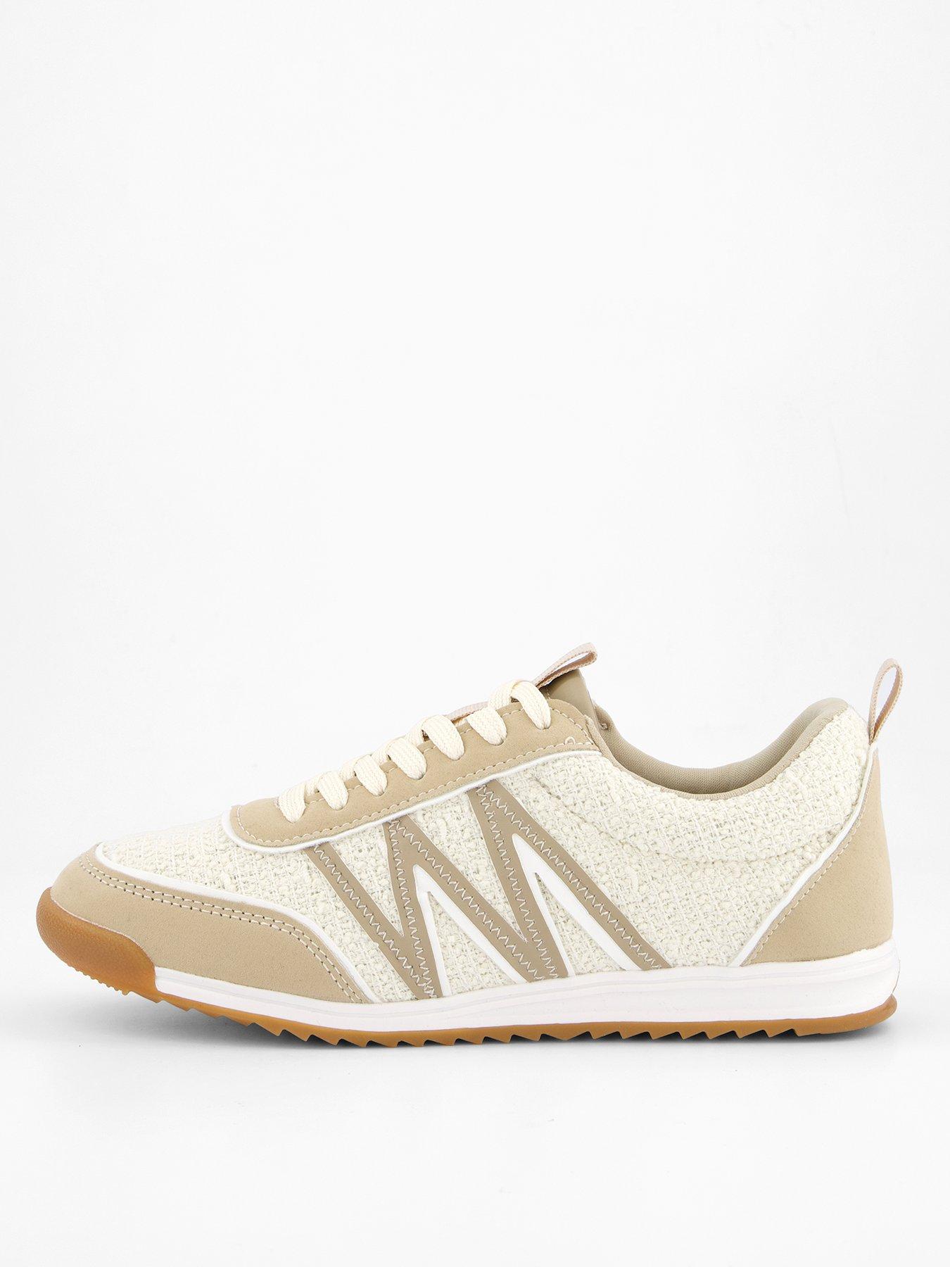 Image 2 of 7 of The Very Collection Textured Side Stripe Trainer&nbsp;- Cream