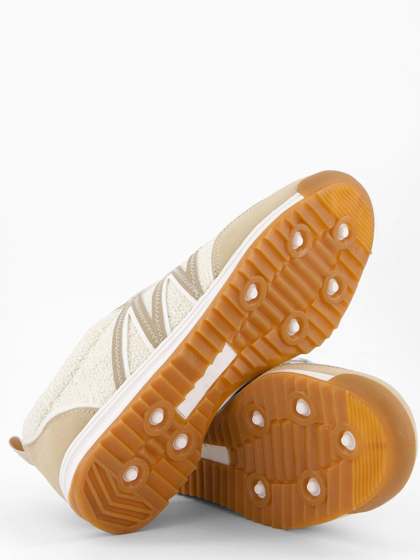 Image 5 of 7 of The Very Collection Textured Side Stripe Trainer&nbsp;- Cream