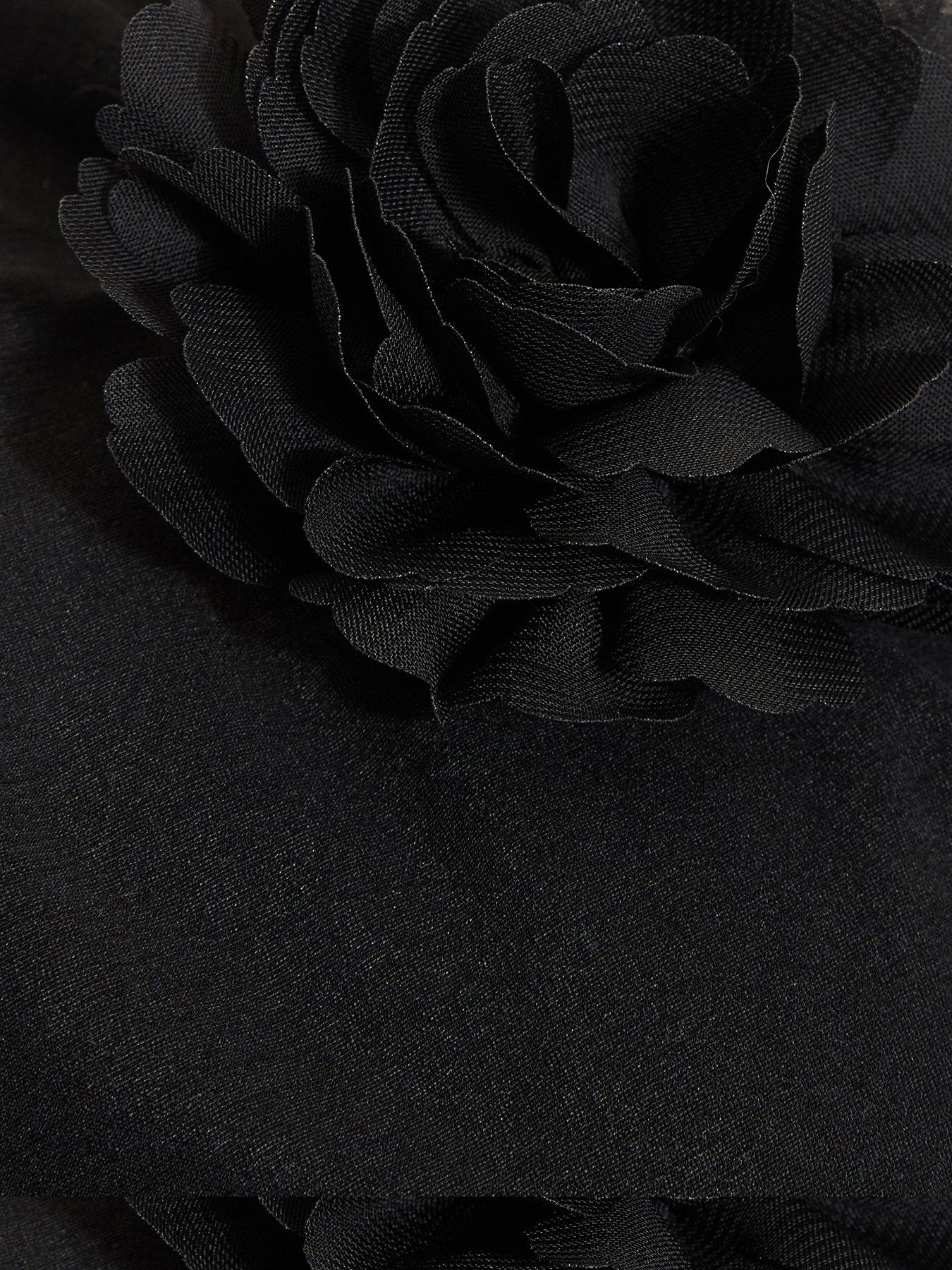 Image 6 of 6 of Quiz Curve Black Peplum Top