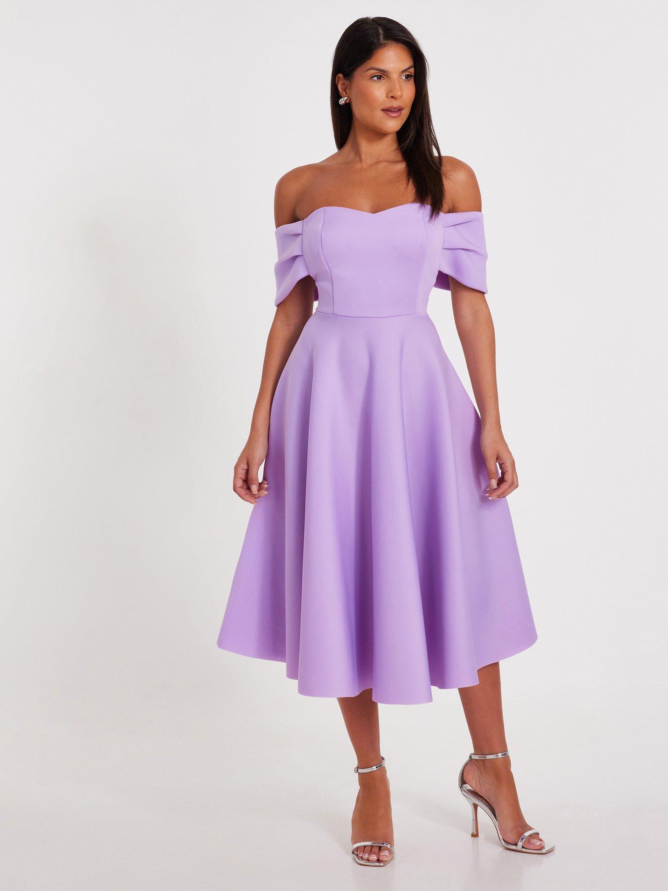 open lace back dress Medieval Fantasy Corset-Laced Mini Dress in Lavender