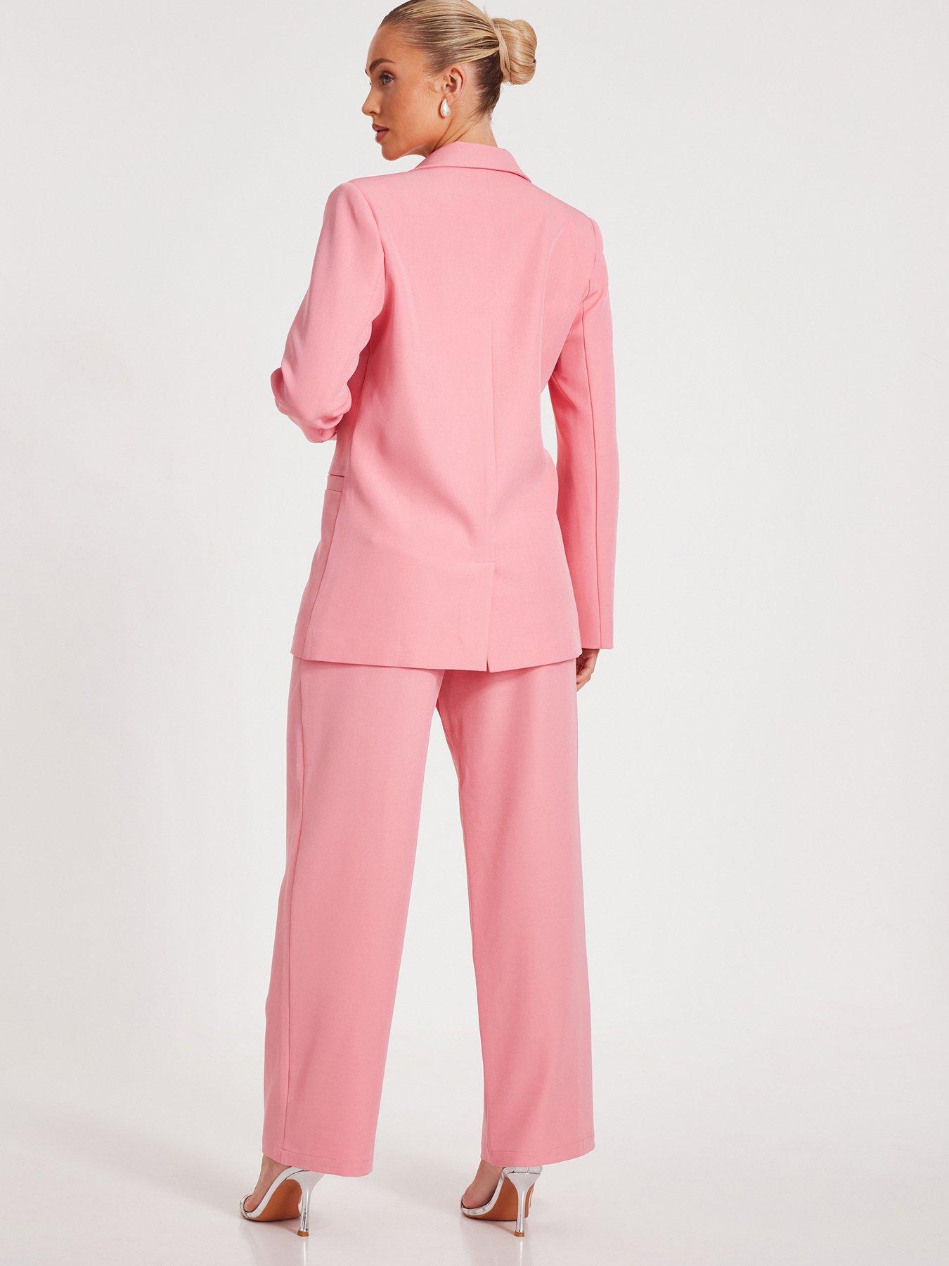 Image 2 of 6 of Quiz Coral Woven Blazer