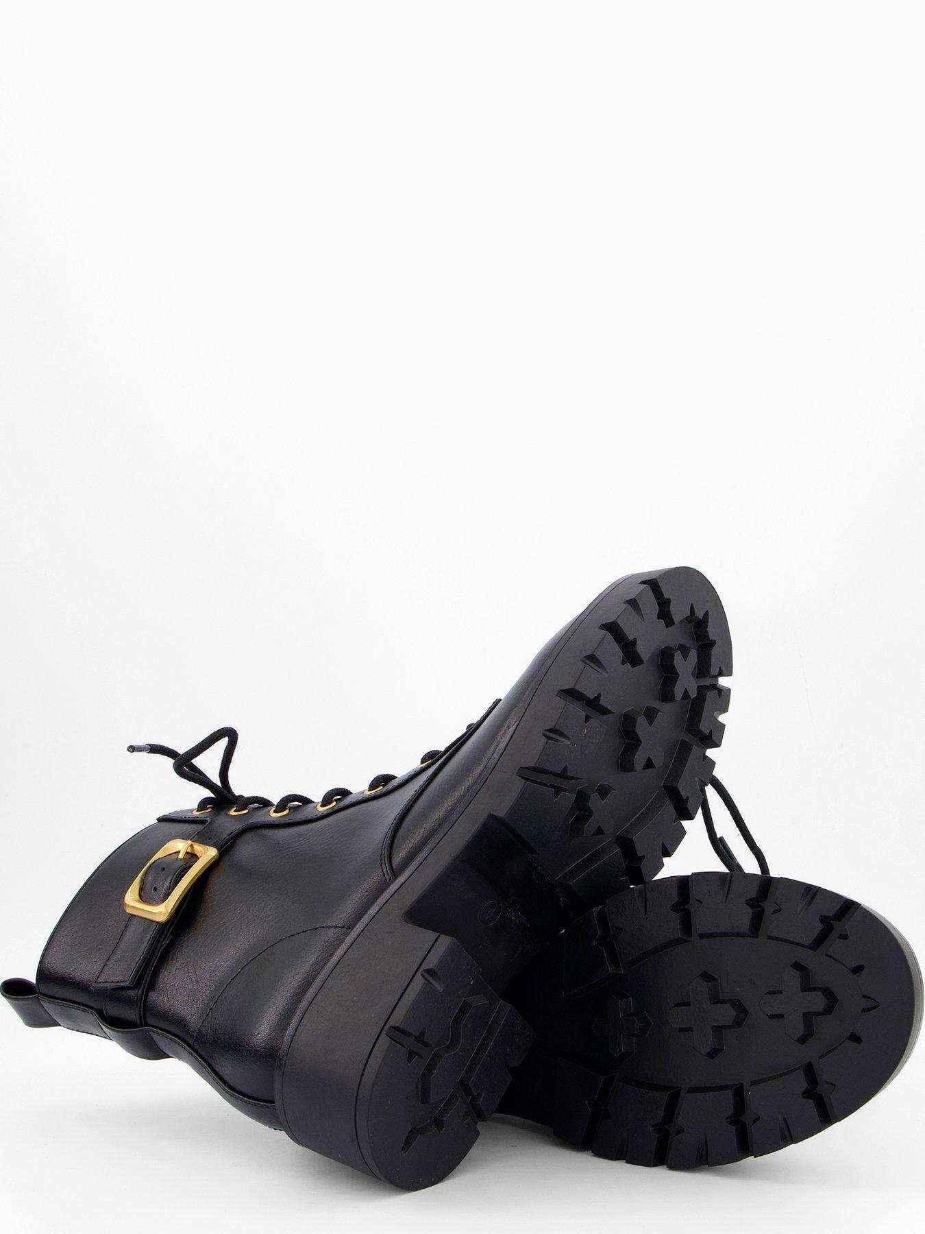 Image 5 of 7 of V by Very Lace Up Ankle Boots - Black