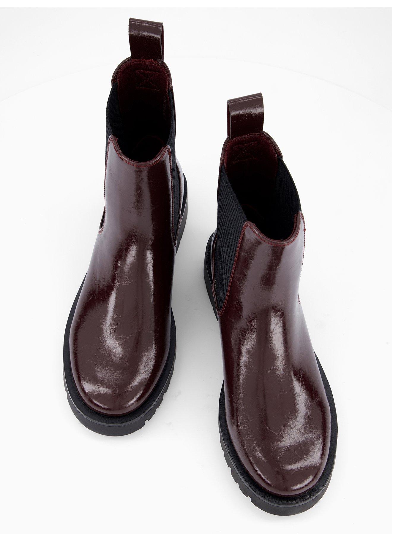 Image 4 of 7 of V by Very Chunky Chelsea Ankle Boot - Burgundy