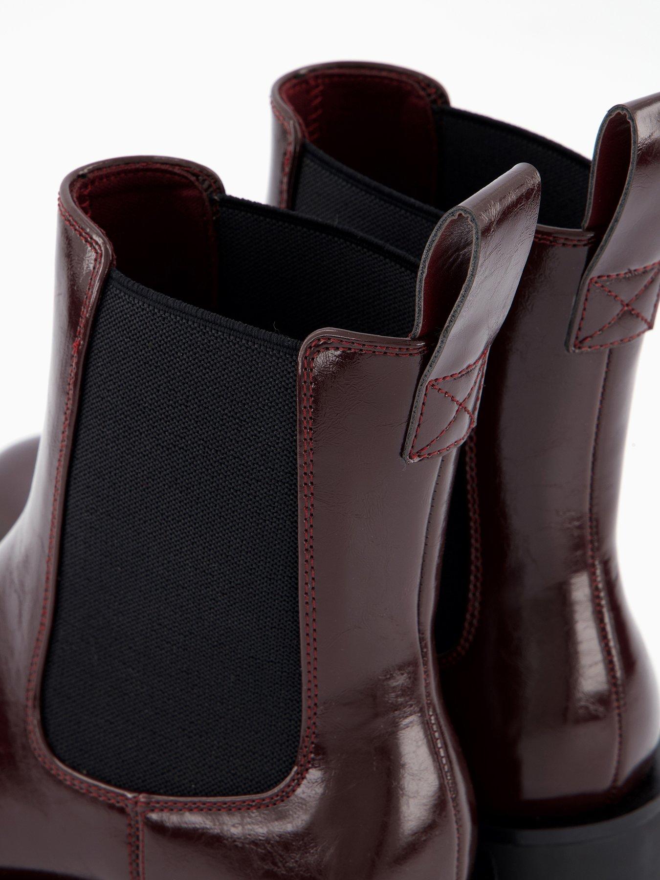 Image 6 of 7 of V by Very Chunky Chelsea Ankle Boot - Burgundy