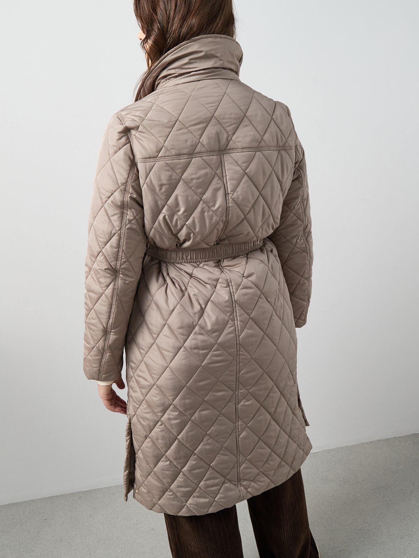 Image 6 of 6 of The Very Collection Curve Quilted Belted Coat