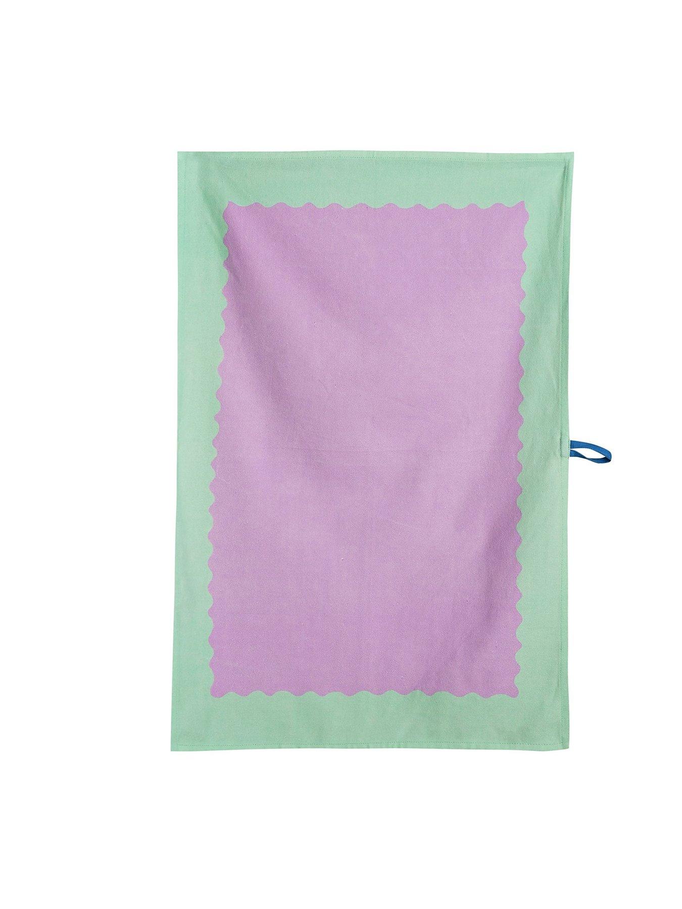 Hestia Raspberry Blossom Set of 3 Cotton Tea Towels | Very