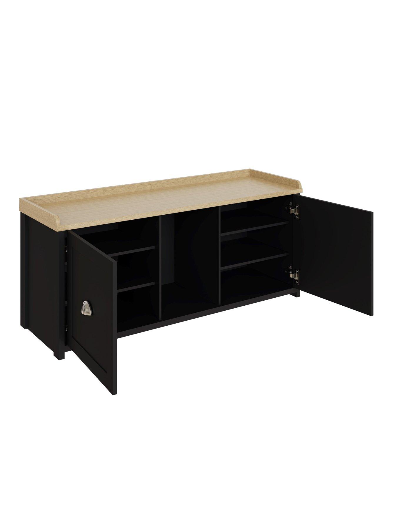 Image 4 of 7 of GFW Lancaster 2 Door Shoe Bench - FSC&reg; Certified