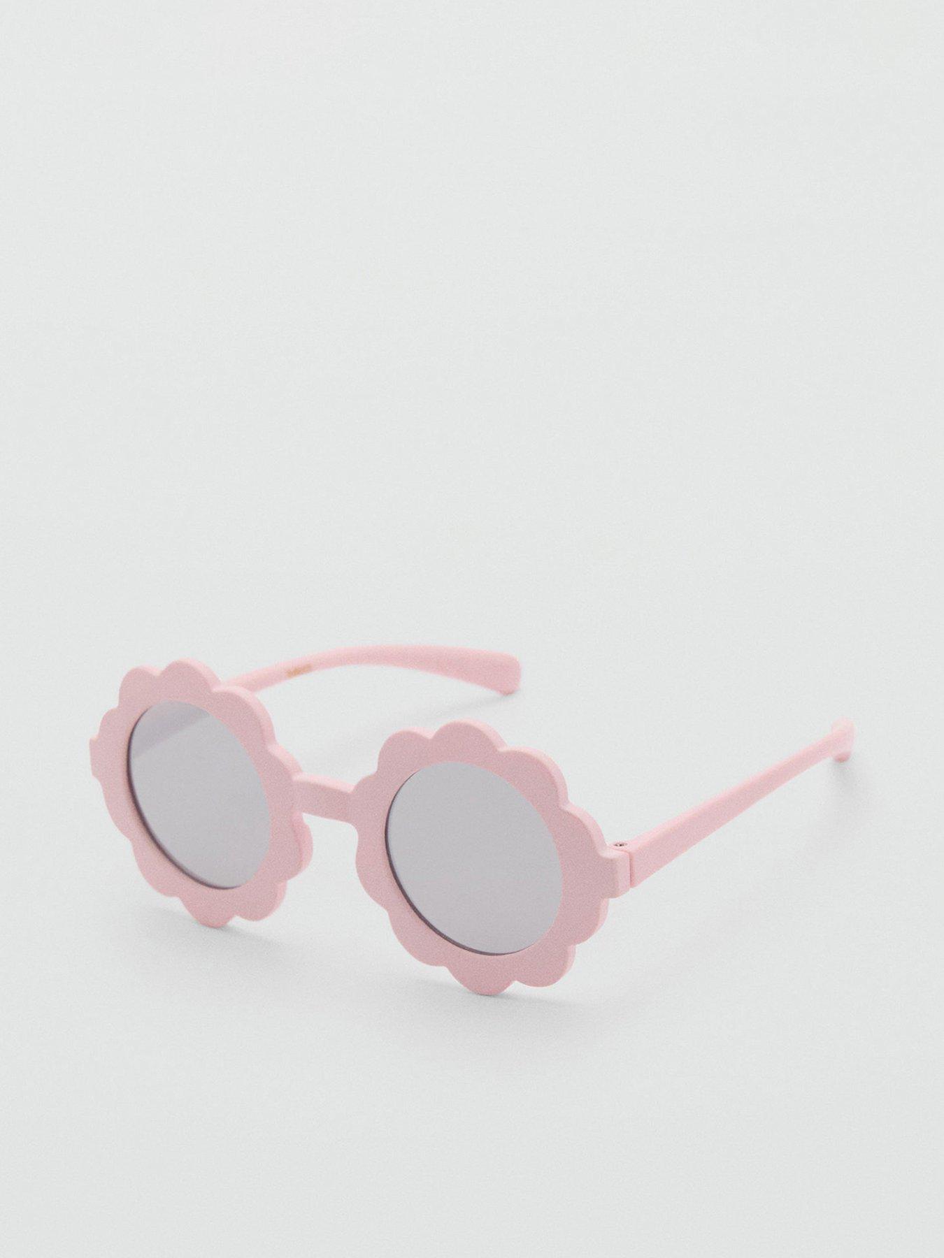 undefined Younger Girls Flower Sunglasses - Pink