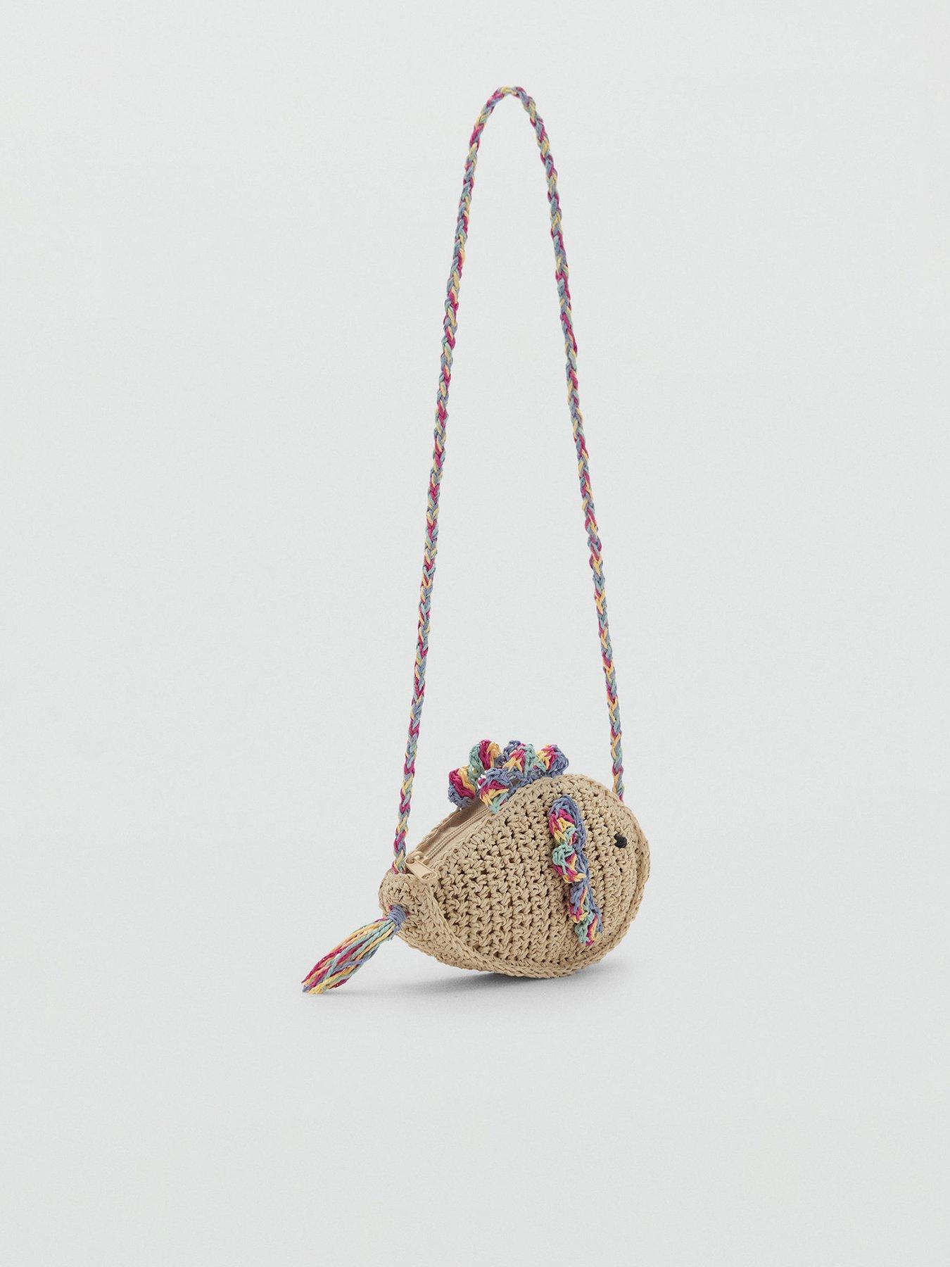 undefined Younger Girls Fish Basket Bag - Beige - Beige
