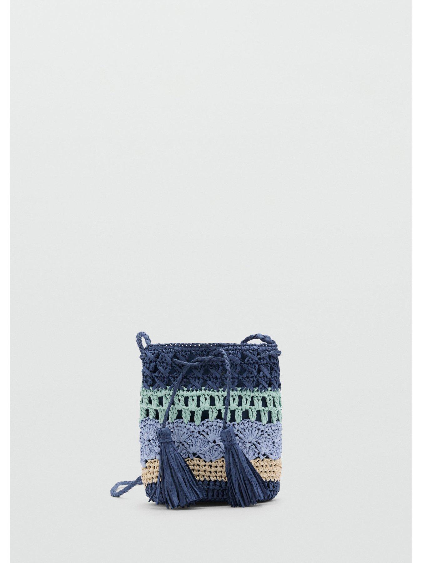 Image 3 of 5 of Mango Girls Contrast Mini Bag - Navy