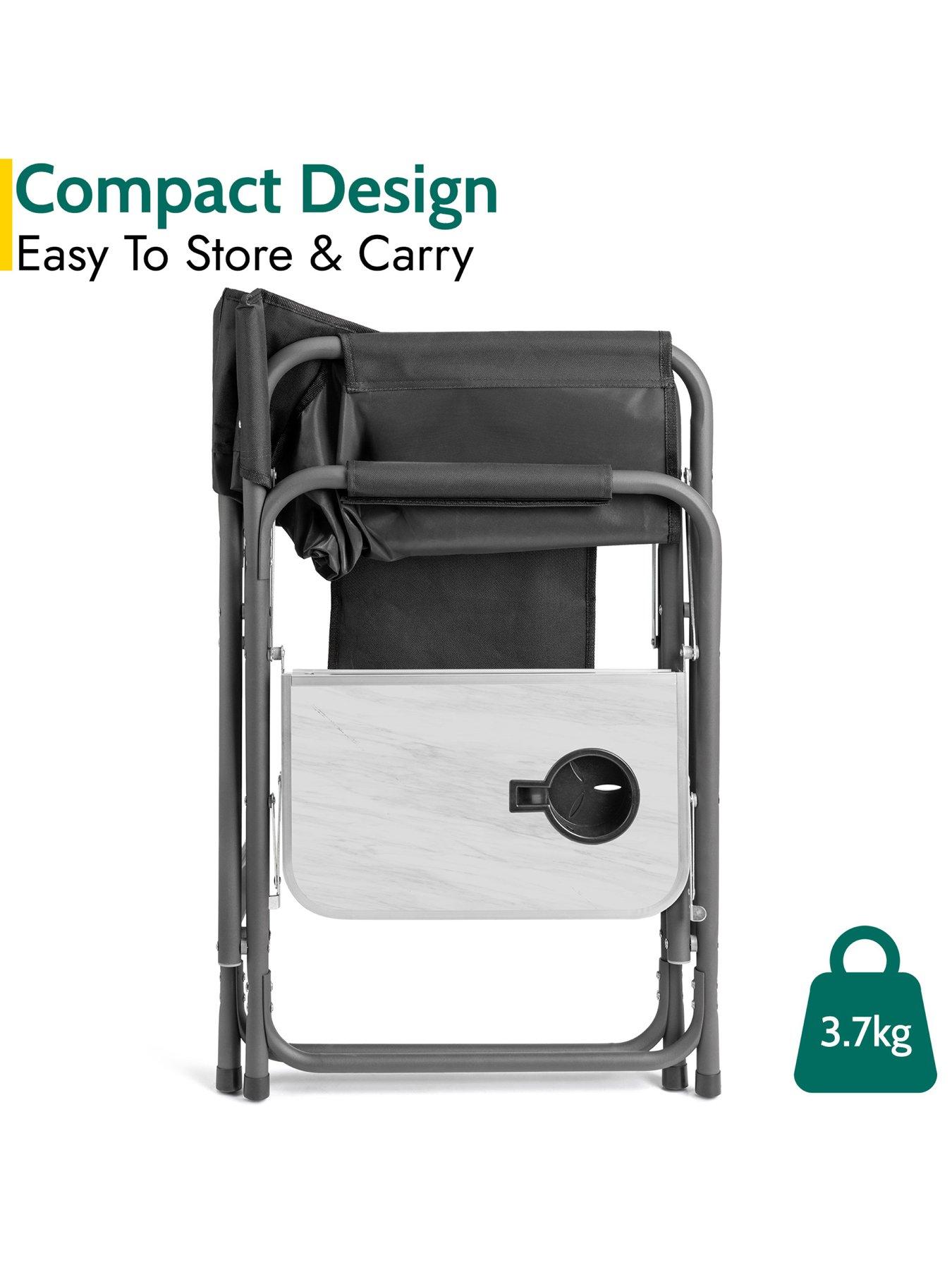 Image 5 of 7 of Trail Folding Directors Chair with Side Table