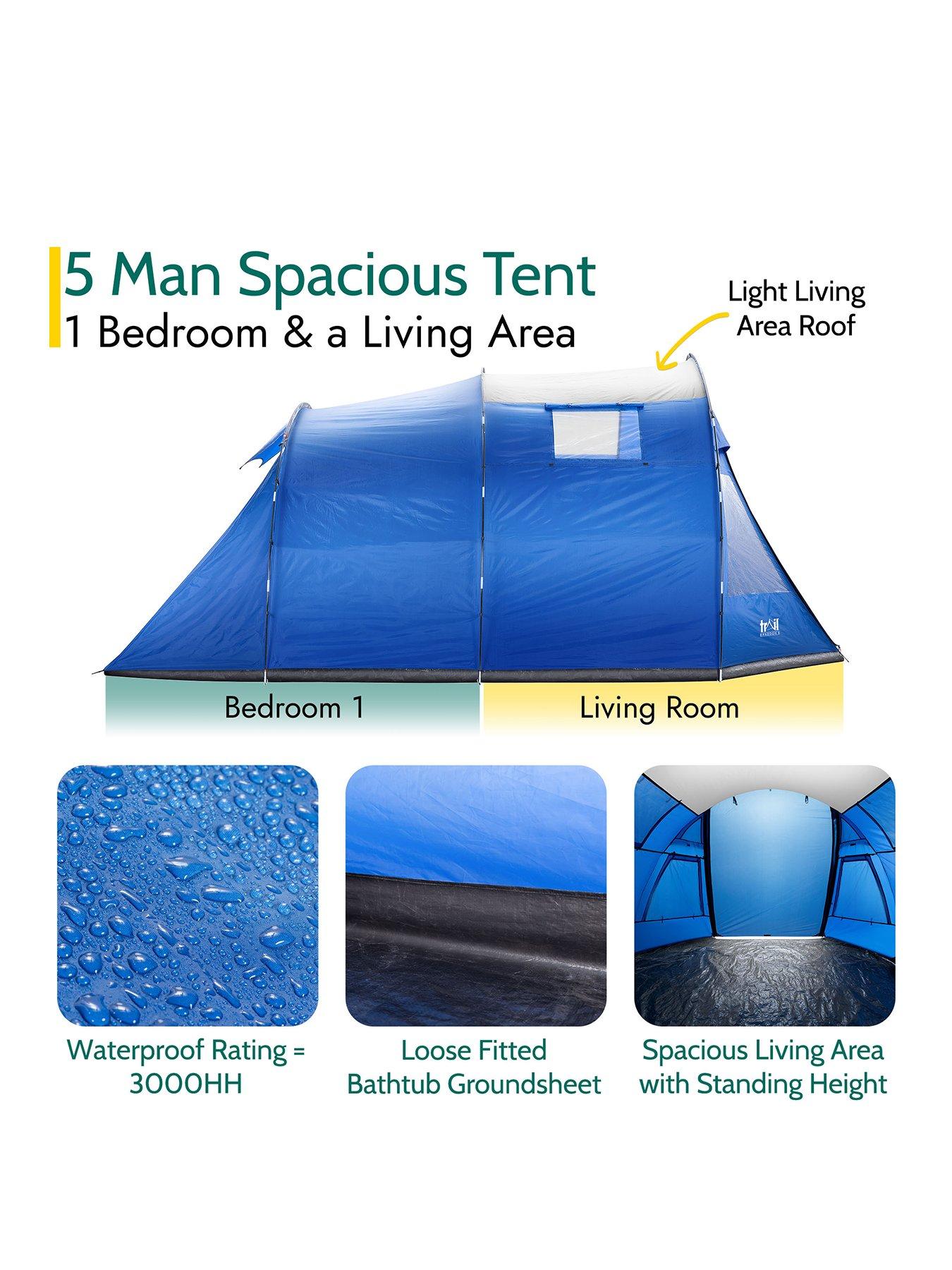 Image 2 of 7 of Trail Braddon 5 Person Tunnel Tent (Waterproof 3000mm)